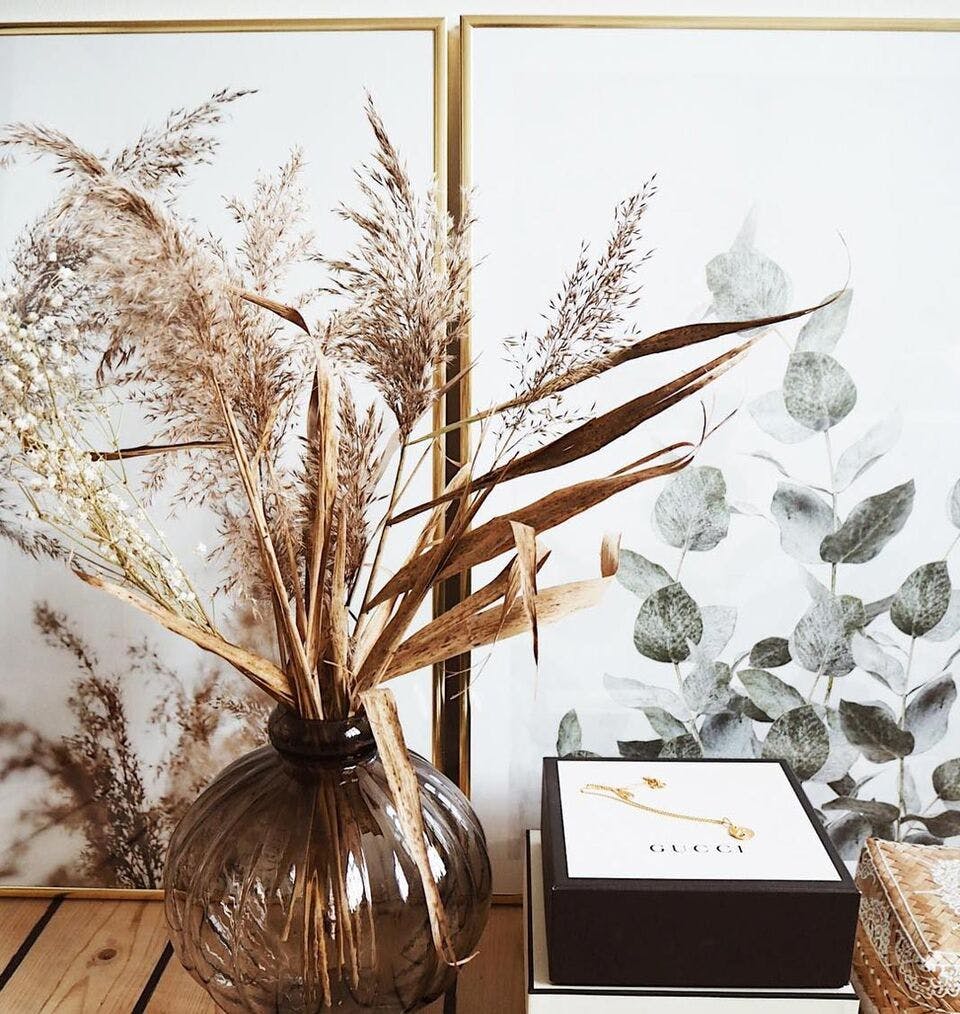 Decor perete tablouri botanice