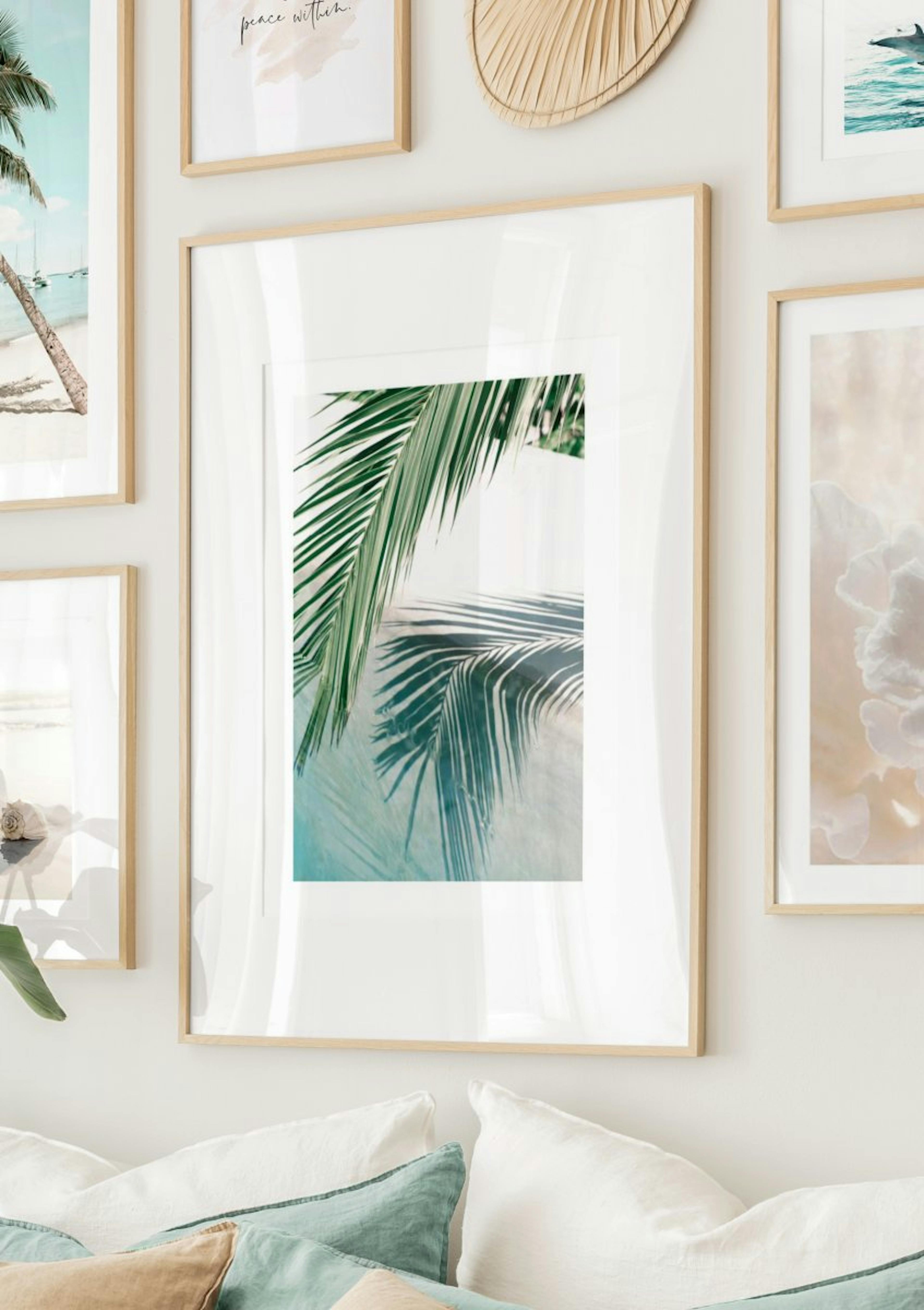 Poolside Palm Leaf Poster thumbnail