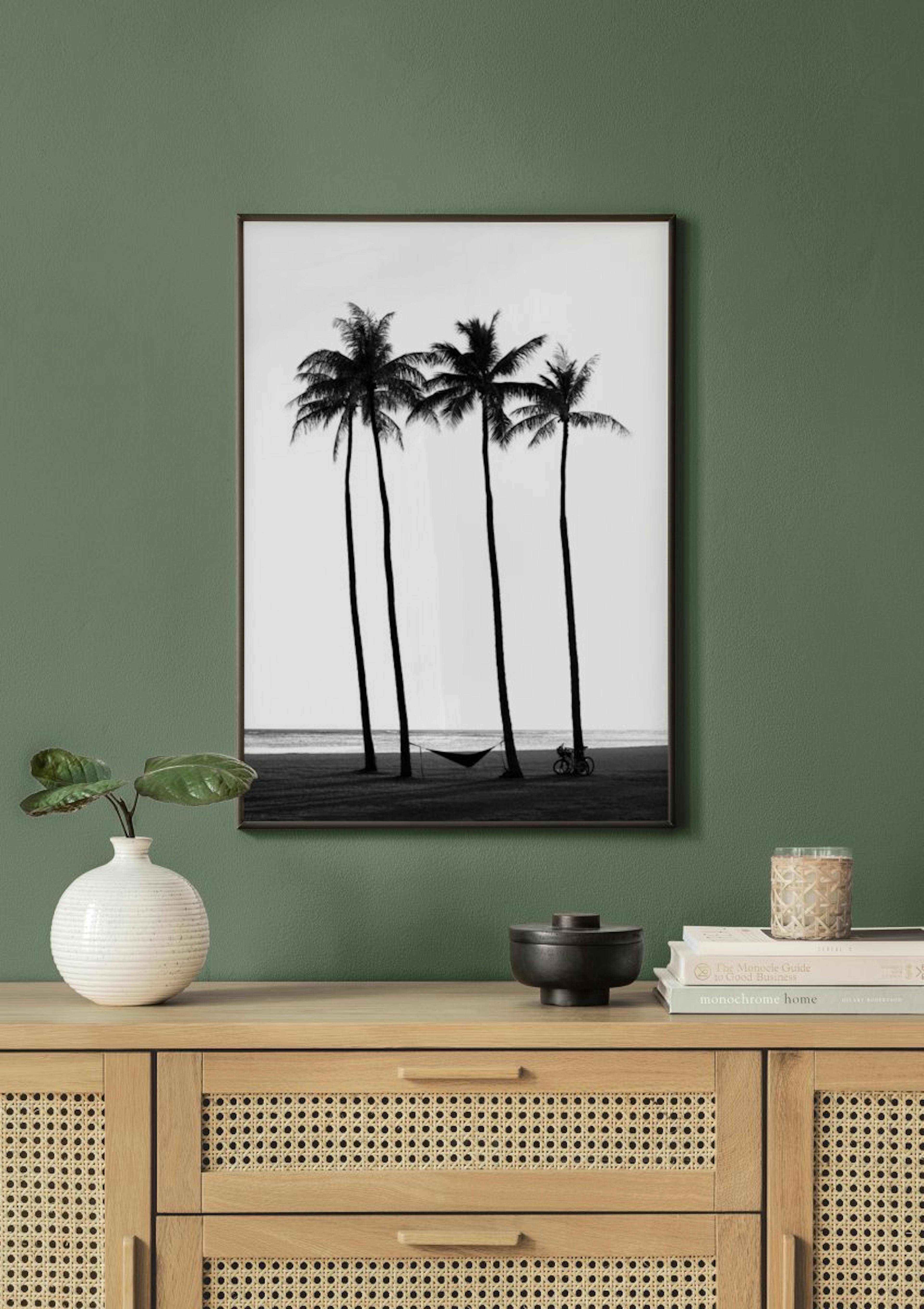Beach Palm Trees Poster thumbnail