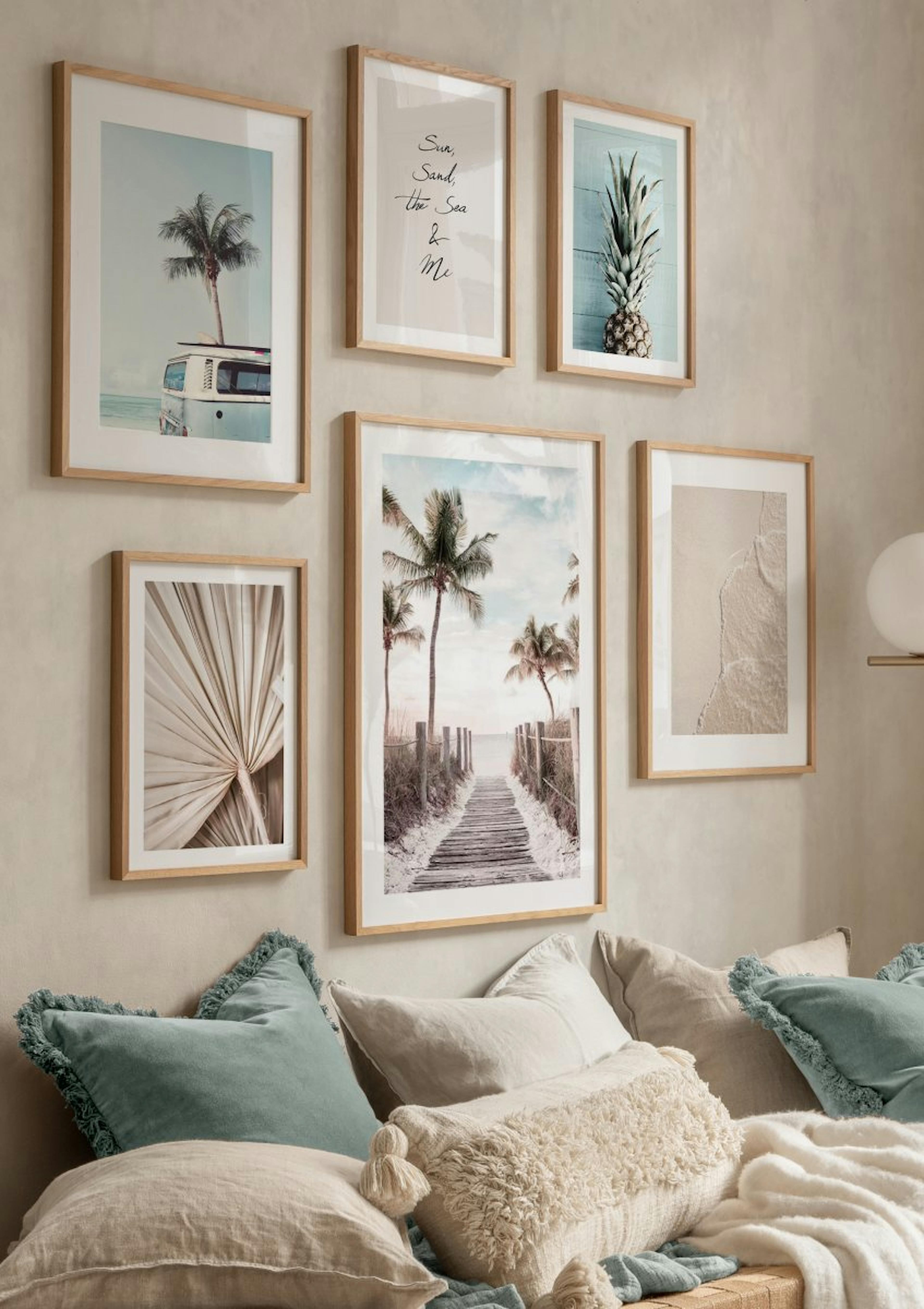 Blue Wall Pineapple Poster thumbnail