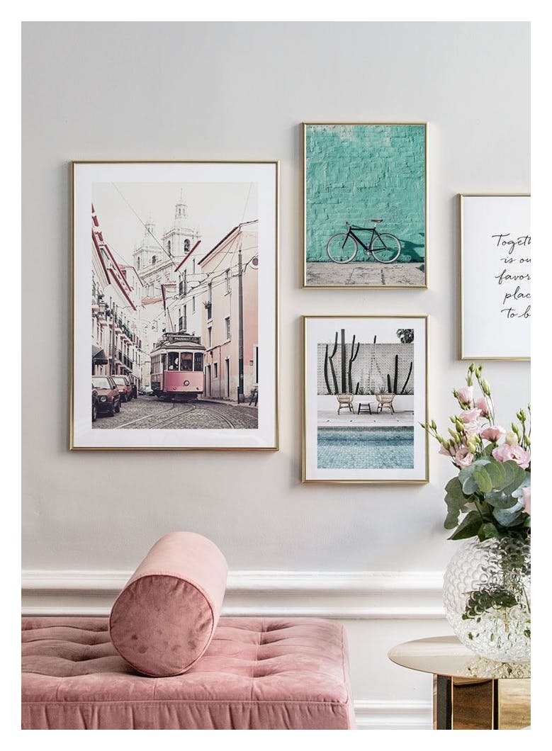 Mint Wall Bike Poster (30x40 cm) - Poster Store