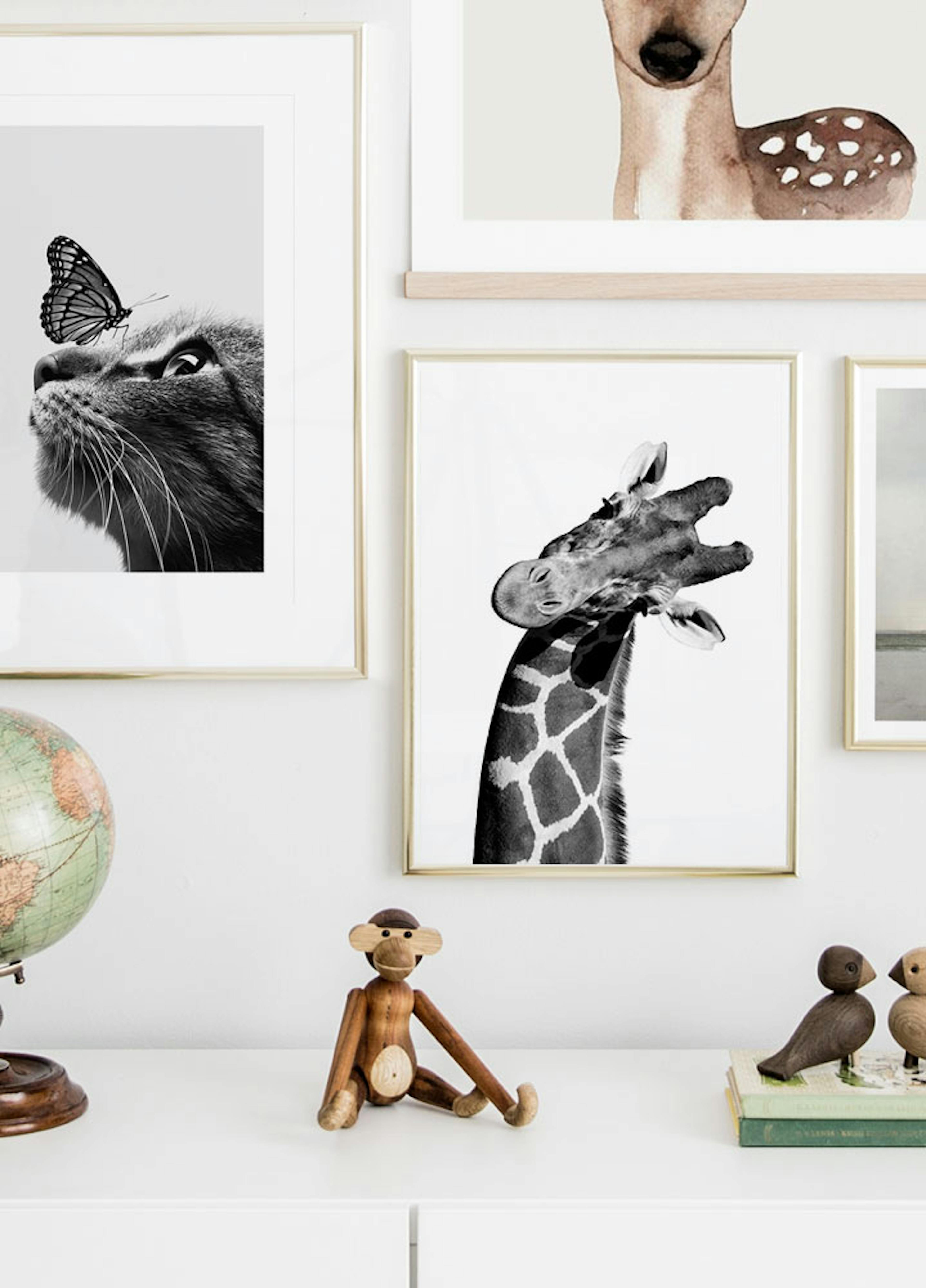 Giraffe Portrait Poster thumbnail
