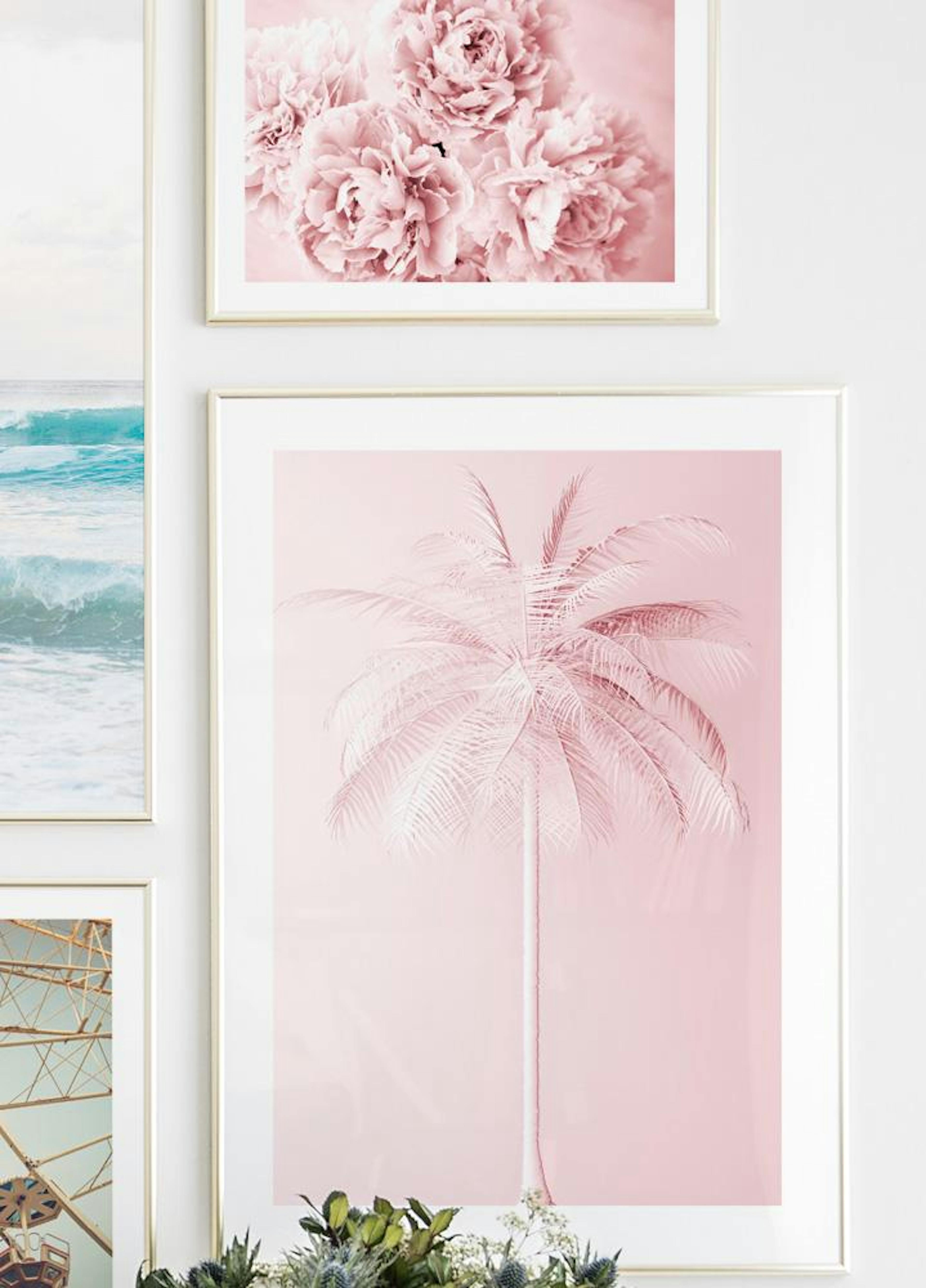 Pink Palm Poster thumbnail