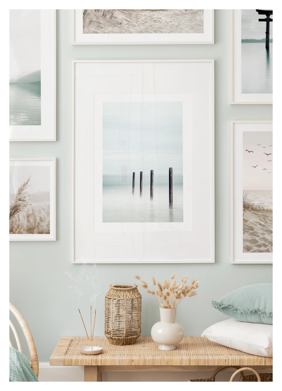 Wooden Poles Poster (50x70 cm) - Poster Store