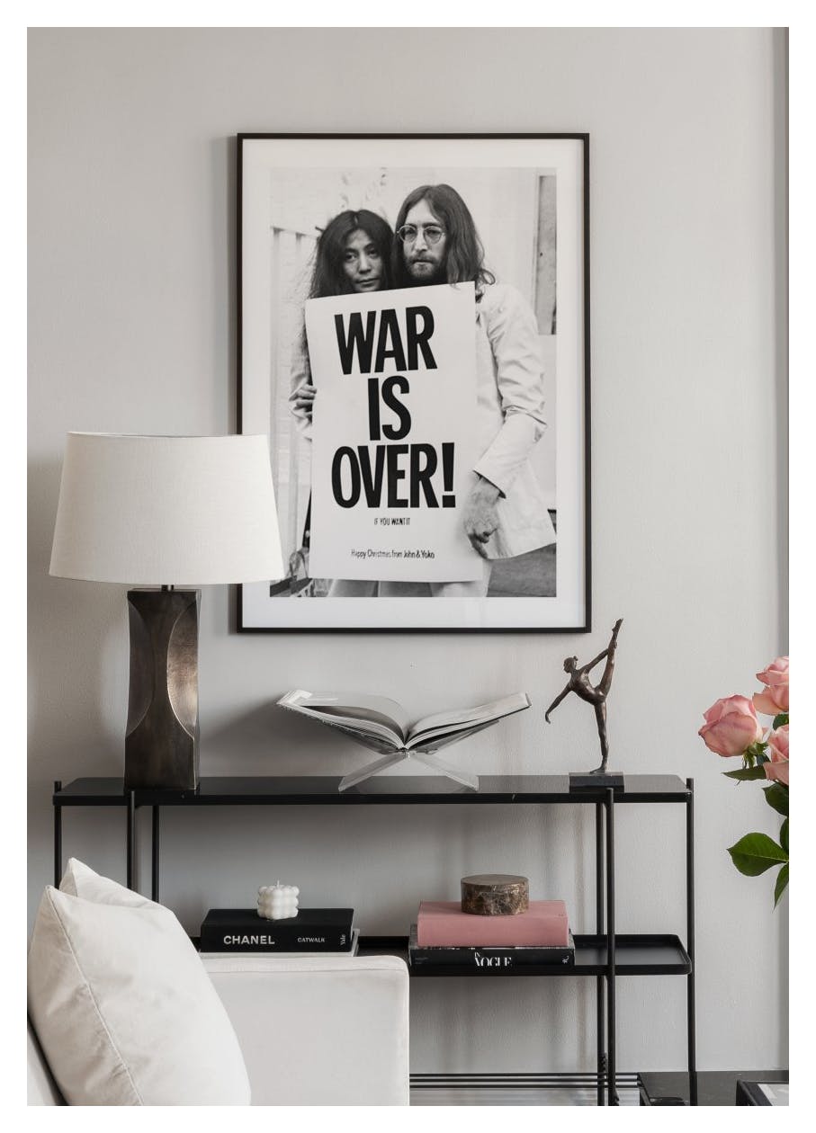 War is Over John Lennon Poster (50x70 cm) - Poster Store