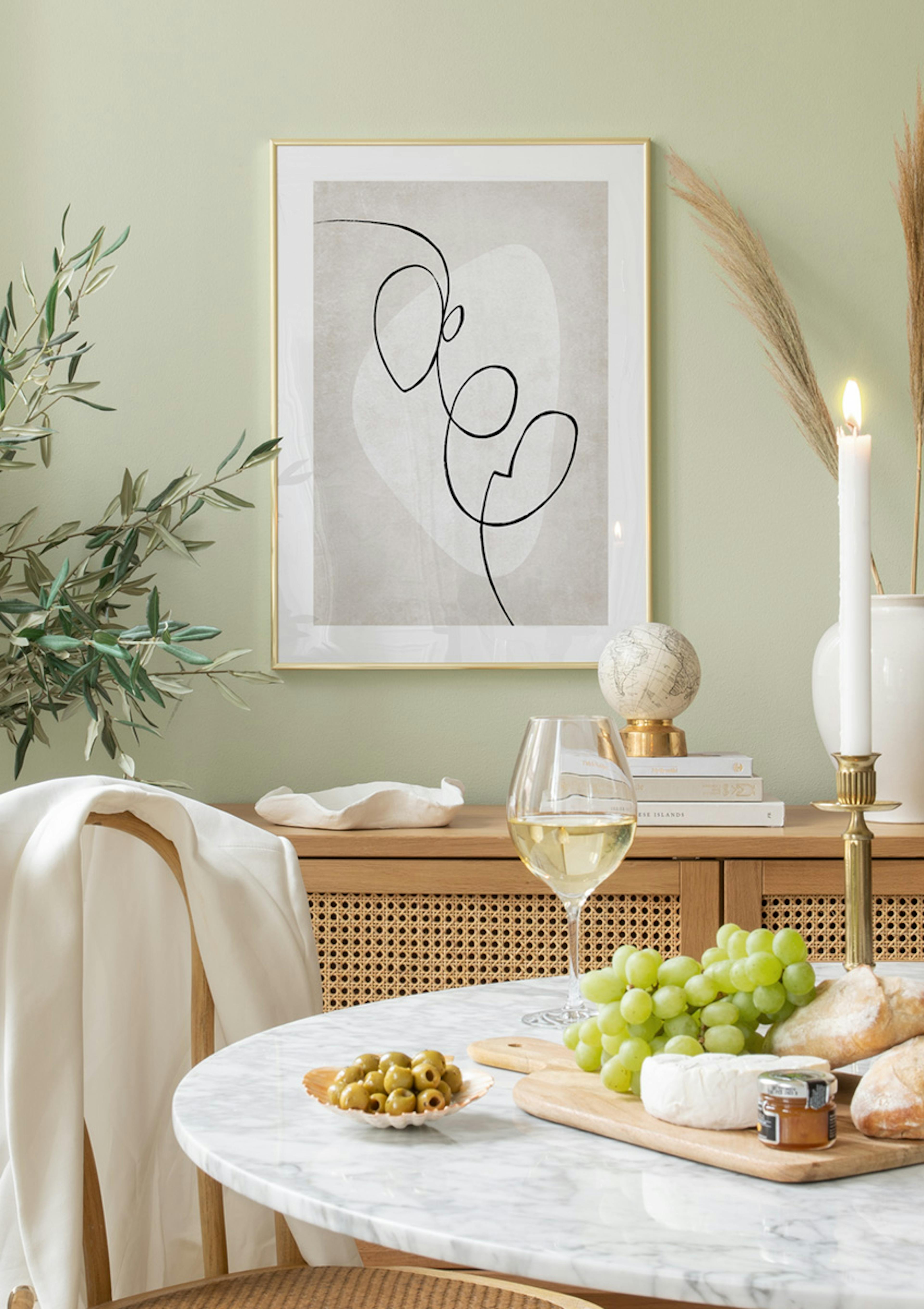 Artful Lines No1 Poster thumbnail