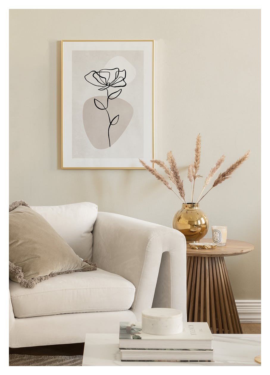 Botanical Lines No1 Poster (70x100 cm) - Poster Store