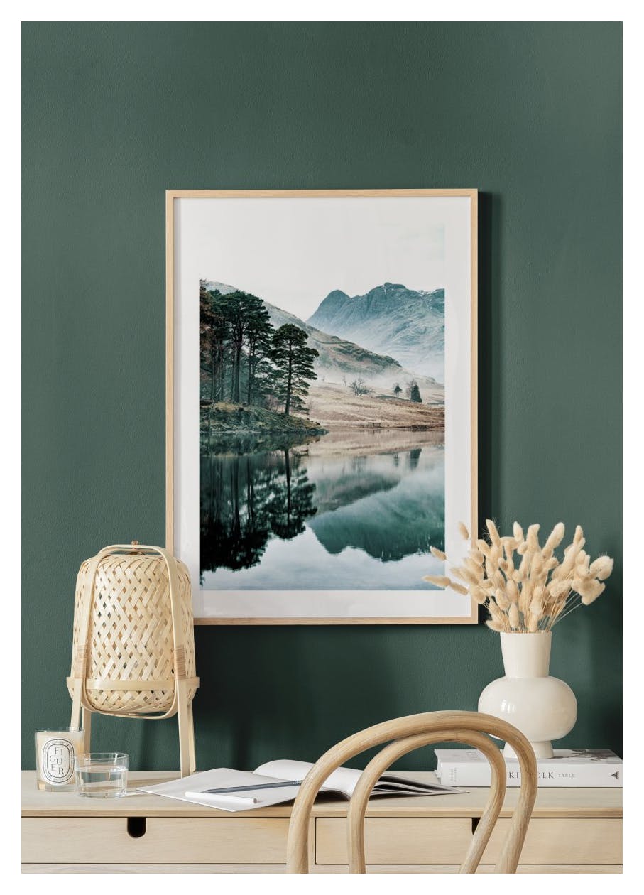 Trees by the lake Poster (30x40 cm) - Poster Store