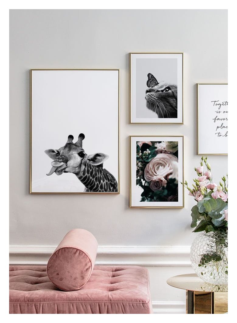 Funny Giraffe Poster (30x40 cm) - Poster Store