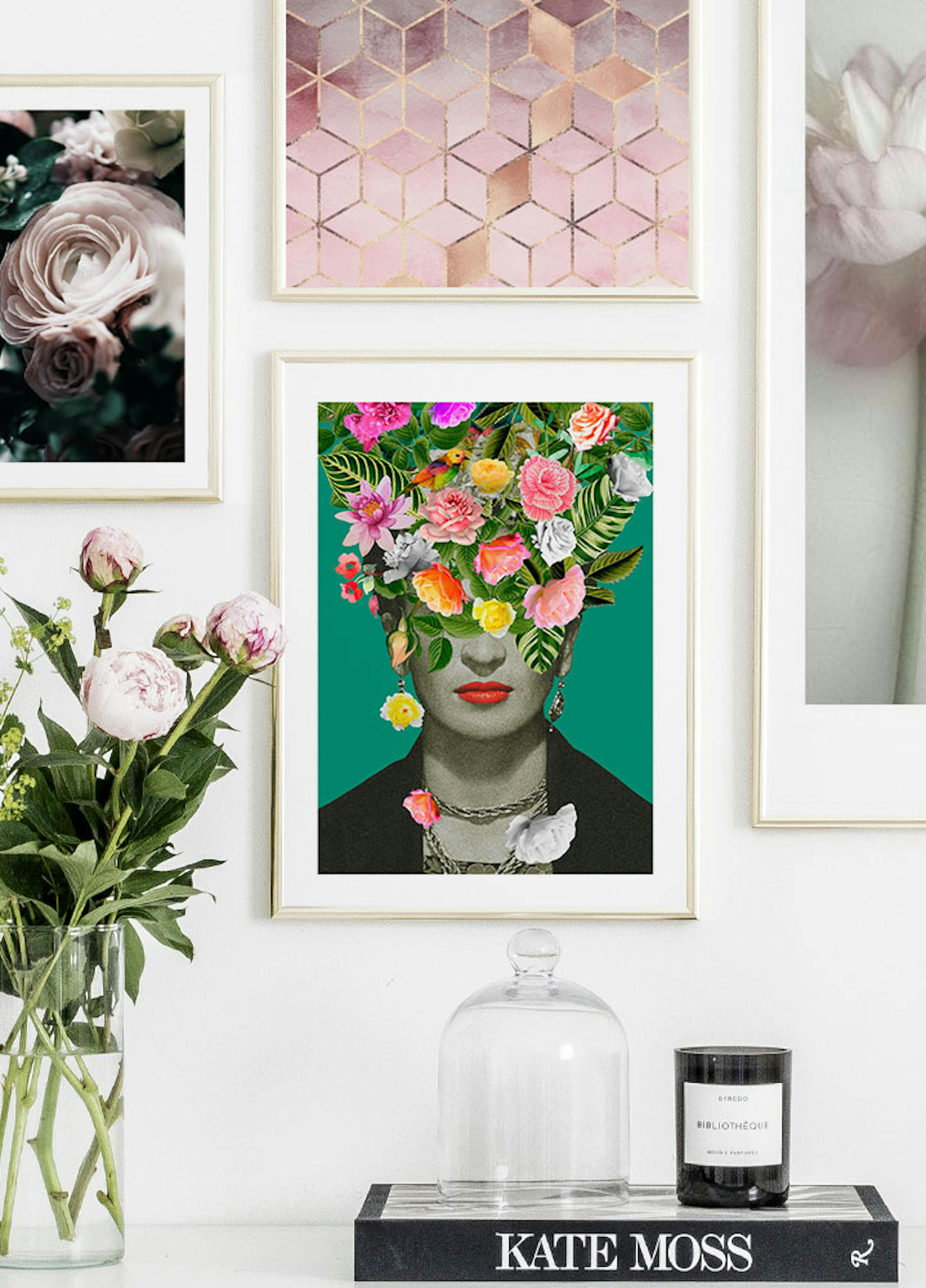 Frida floral Poster thumbnail