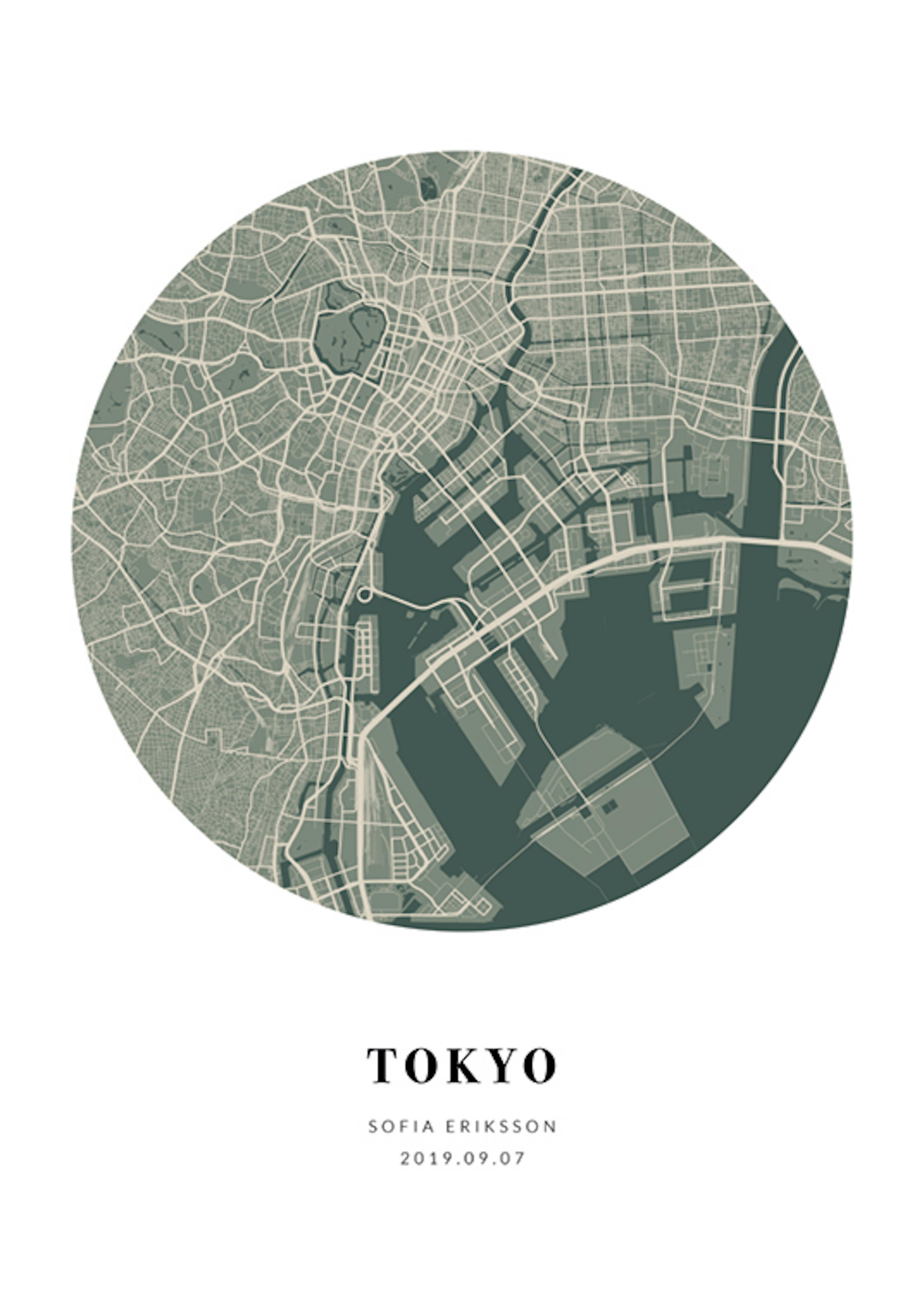 Globe Map Moss Personal Poster 0