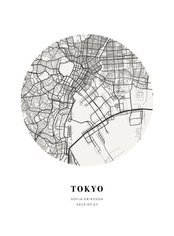 Carte Globe Jour Poster Personnalisé (50x70 cm) - Poster Store