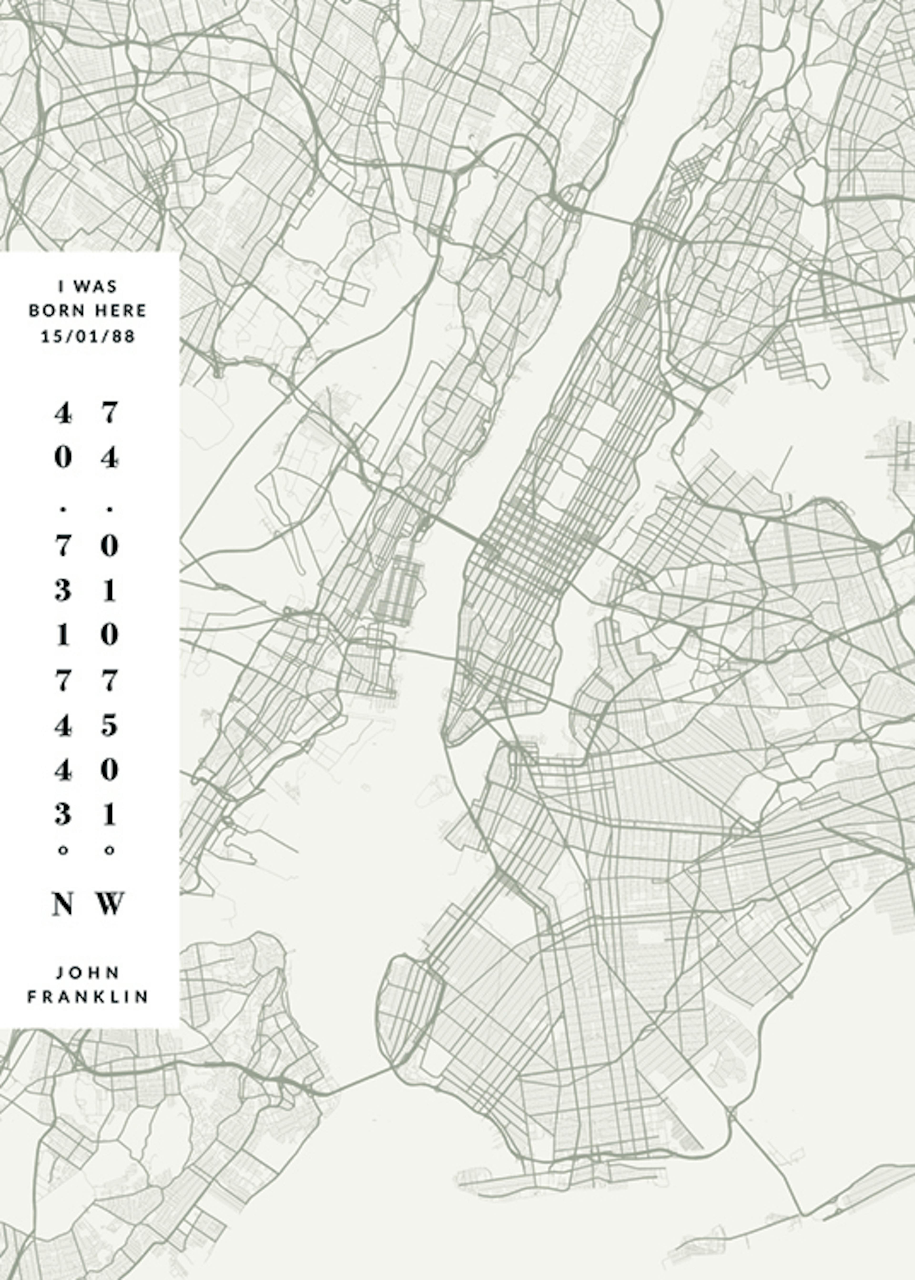 Map No2 Day Green Personal Poster 0