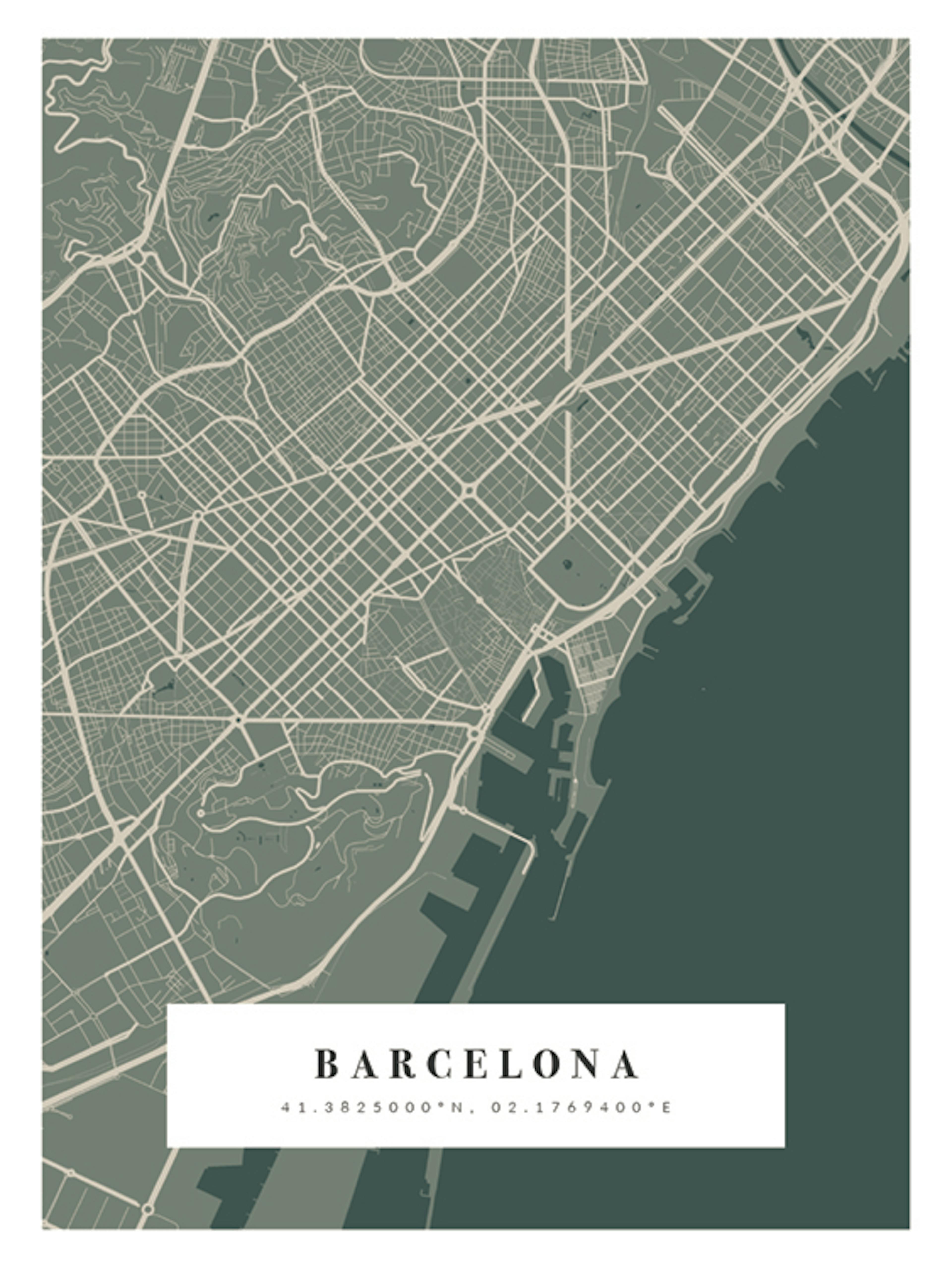 Map No1 Moss Personal Poster thumbnail