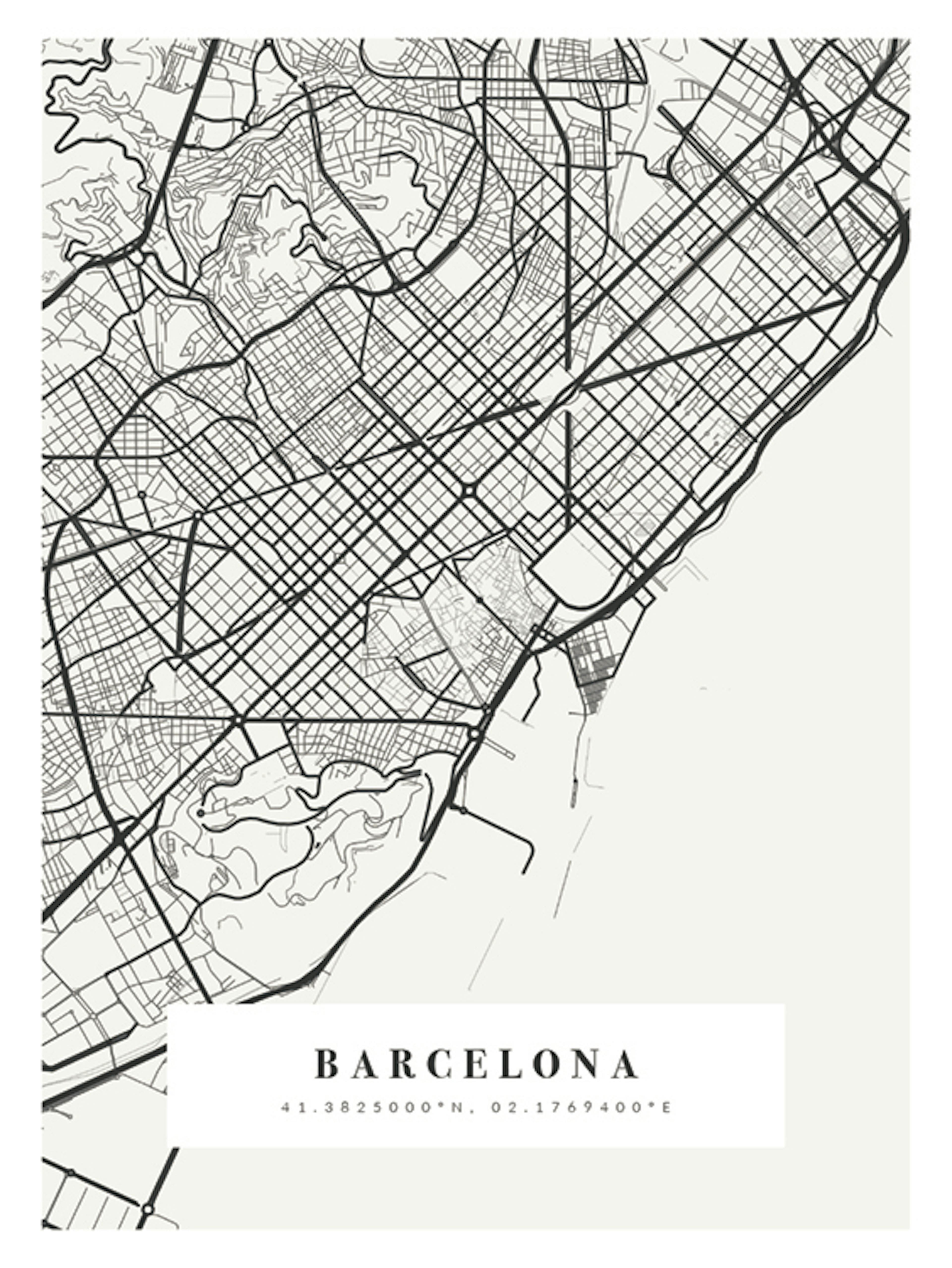 Mappa N. 1 Giorno poster personalizzato thumbnail