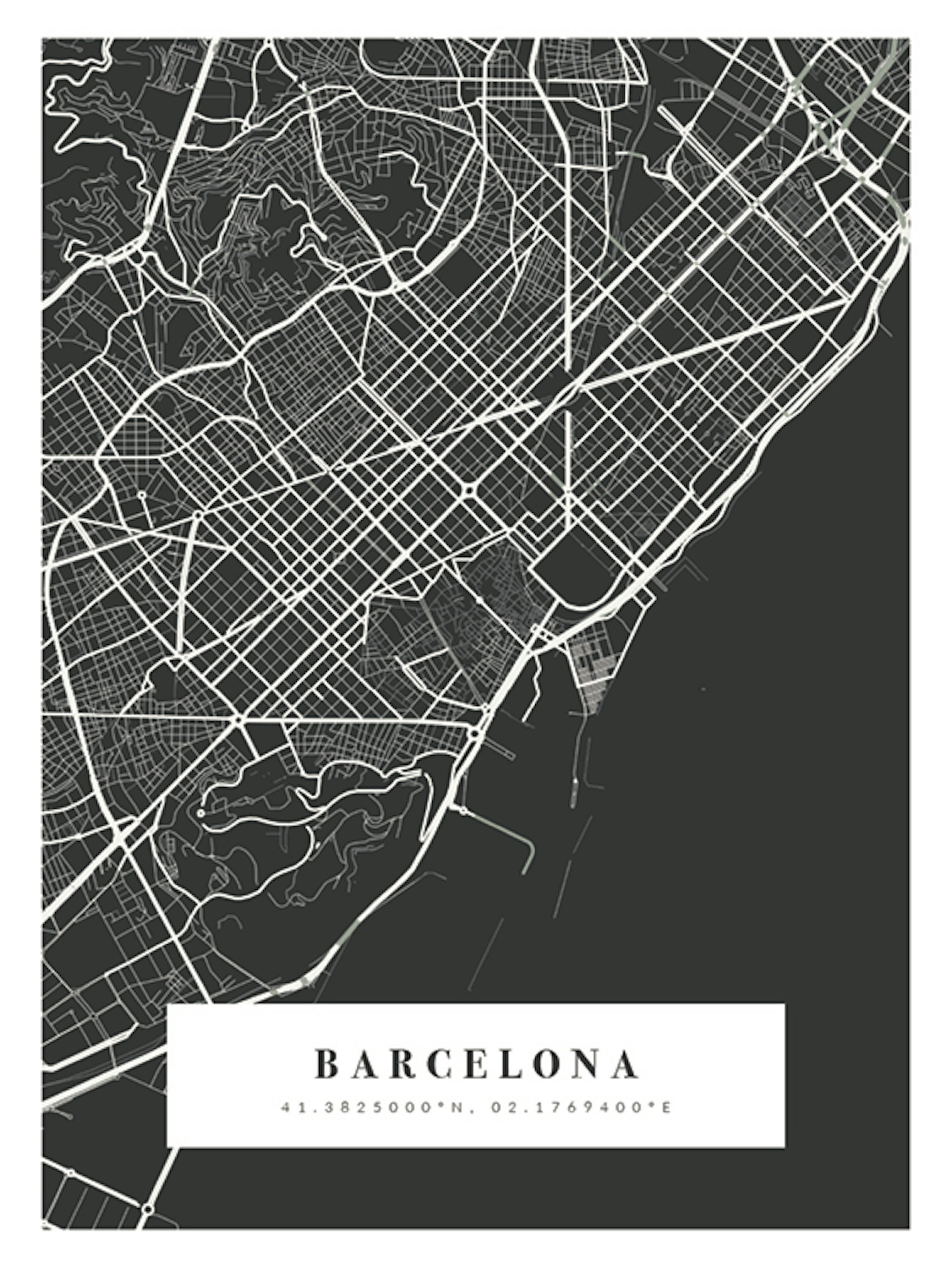 Map No1 Night Personal Poster thumbnail