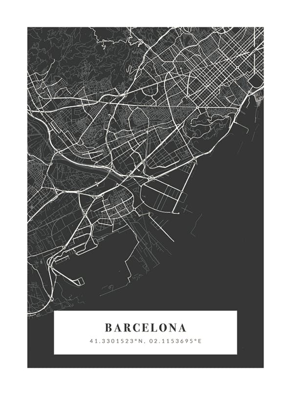 Mapa Nr 1 Noc Plakat Personalizowany (50x70 cm) - Poster Store