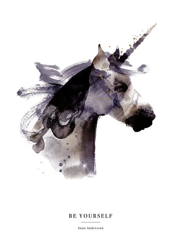 Unicornio póster personal (30x40 cm) - Poster Store