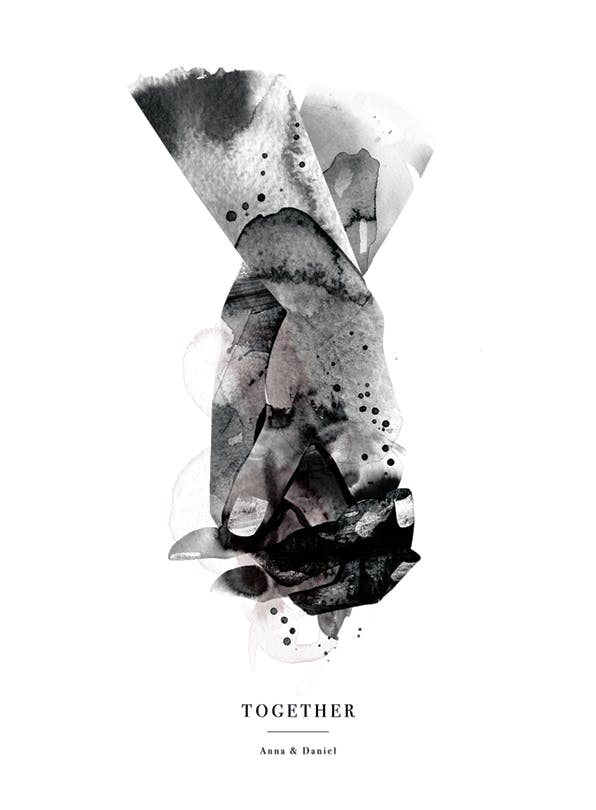 Tillsammans Personlig Poster (50x70 cm) - Poster Store
