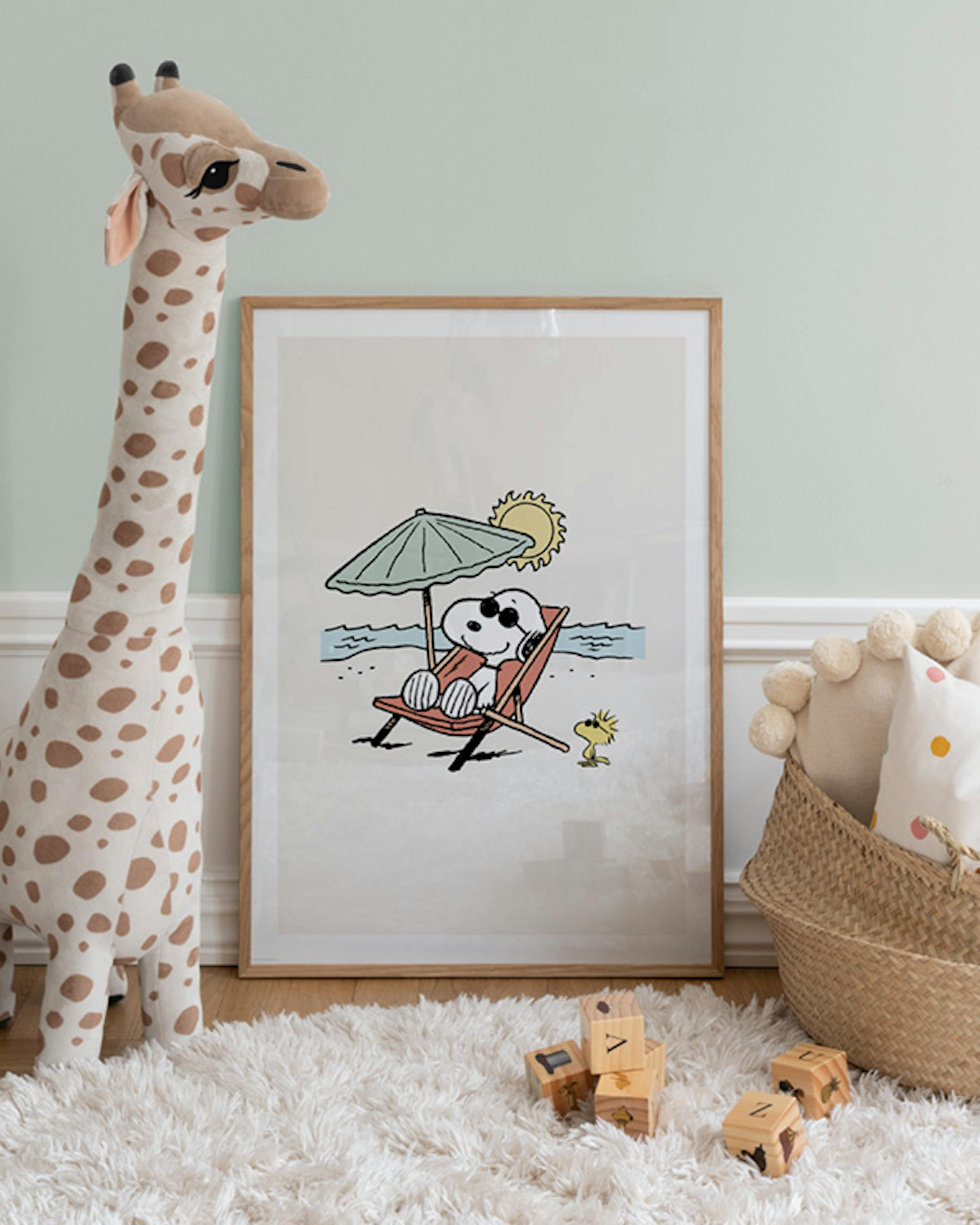 Snoopy on the Beach Poster thumbnail