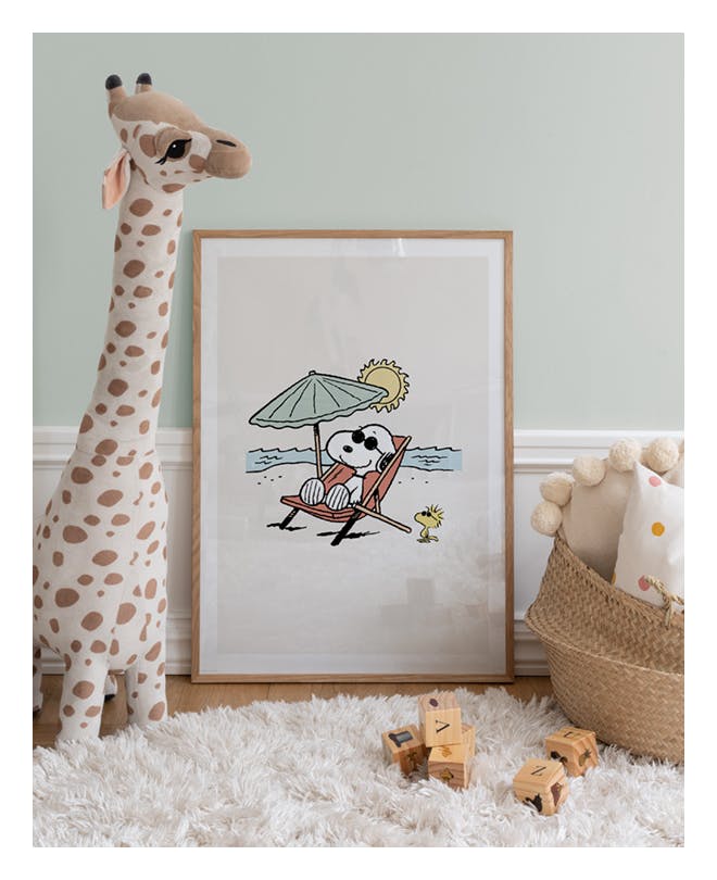 Snoopy on the Beach Poster (50x70 cm) - Poster Store