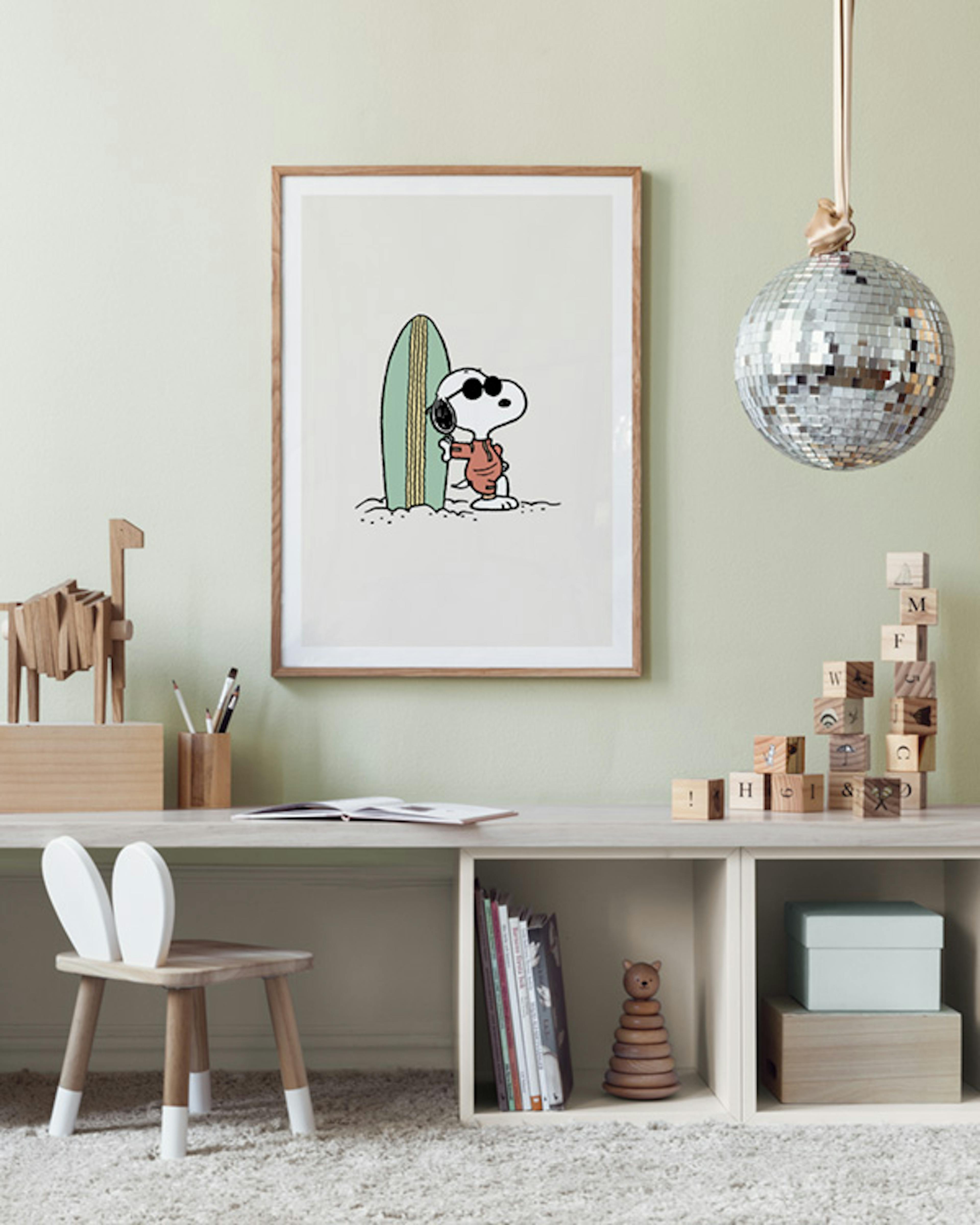 Snoopy Surfboard Poster thumbnail