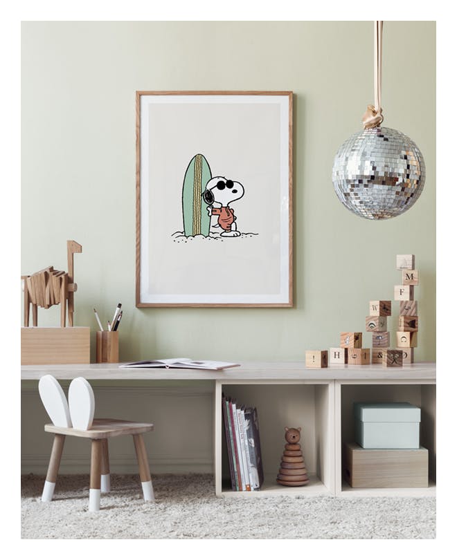 Snoopy Surfboard Poster (50x70 cm) - Poster Store