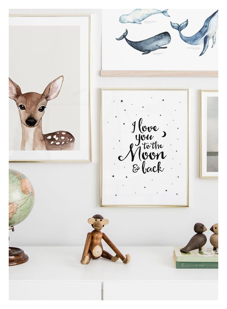 To the Moon Poster (21x30 cm) - Poster Store