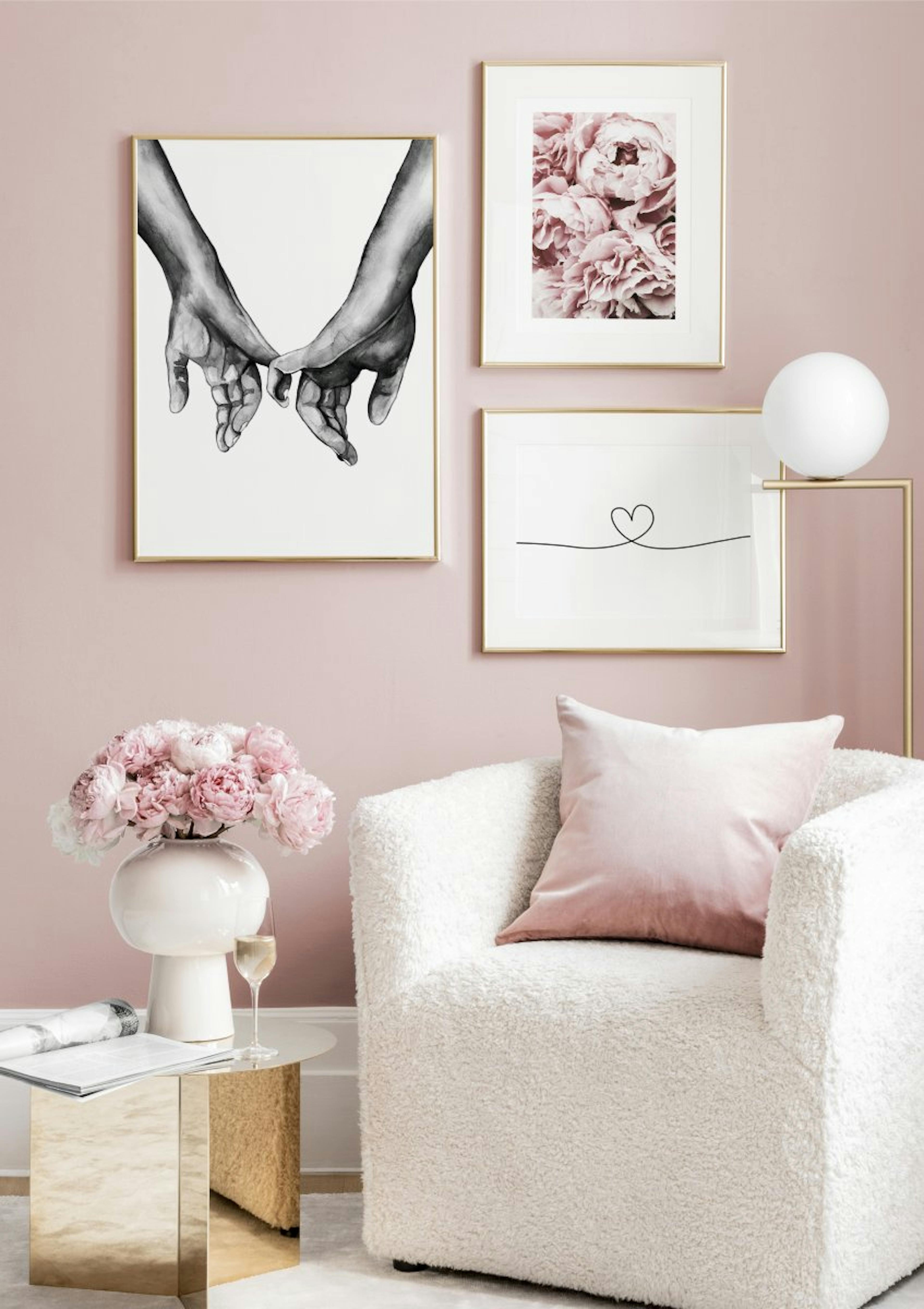 Watercolour Hands Poster thumbnail