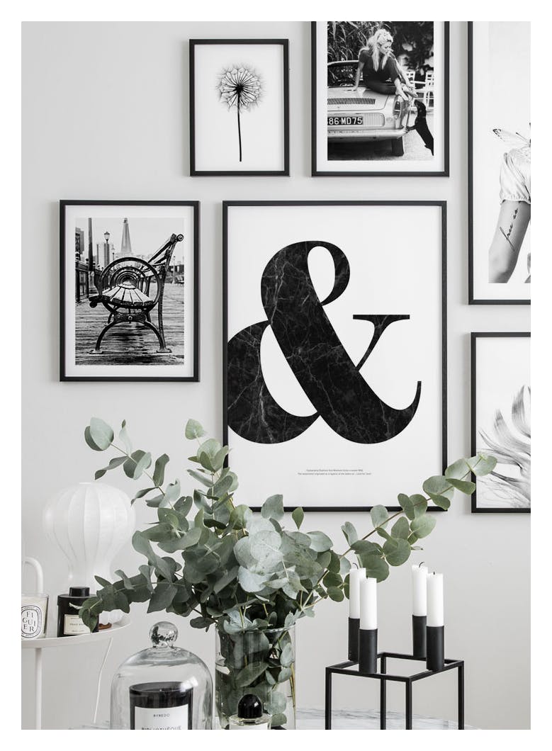 Ampersand & Marble Poster (21x30 cm) - Poster Store