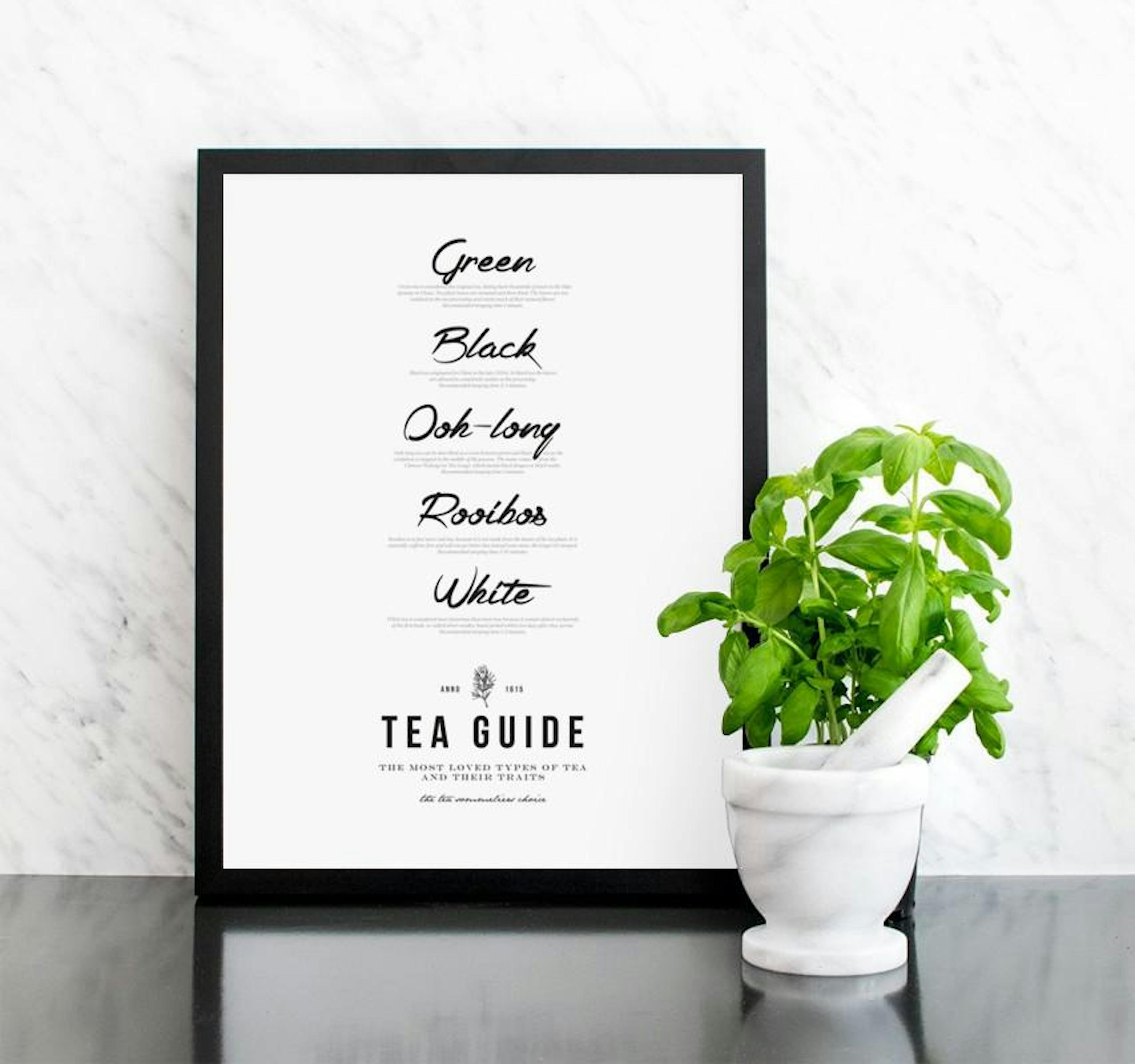 Tea Guide. Poster thumbnail