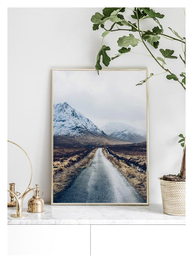 Mountain Road Poster (50x70 cm) - Poster Store
