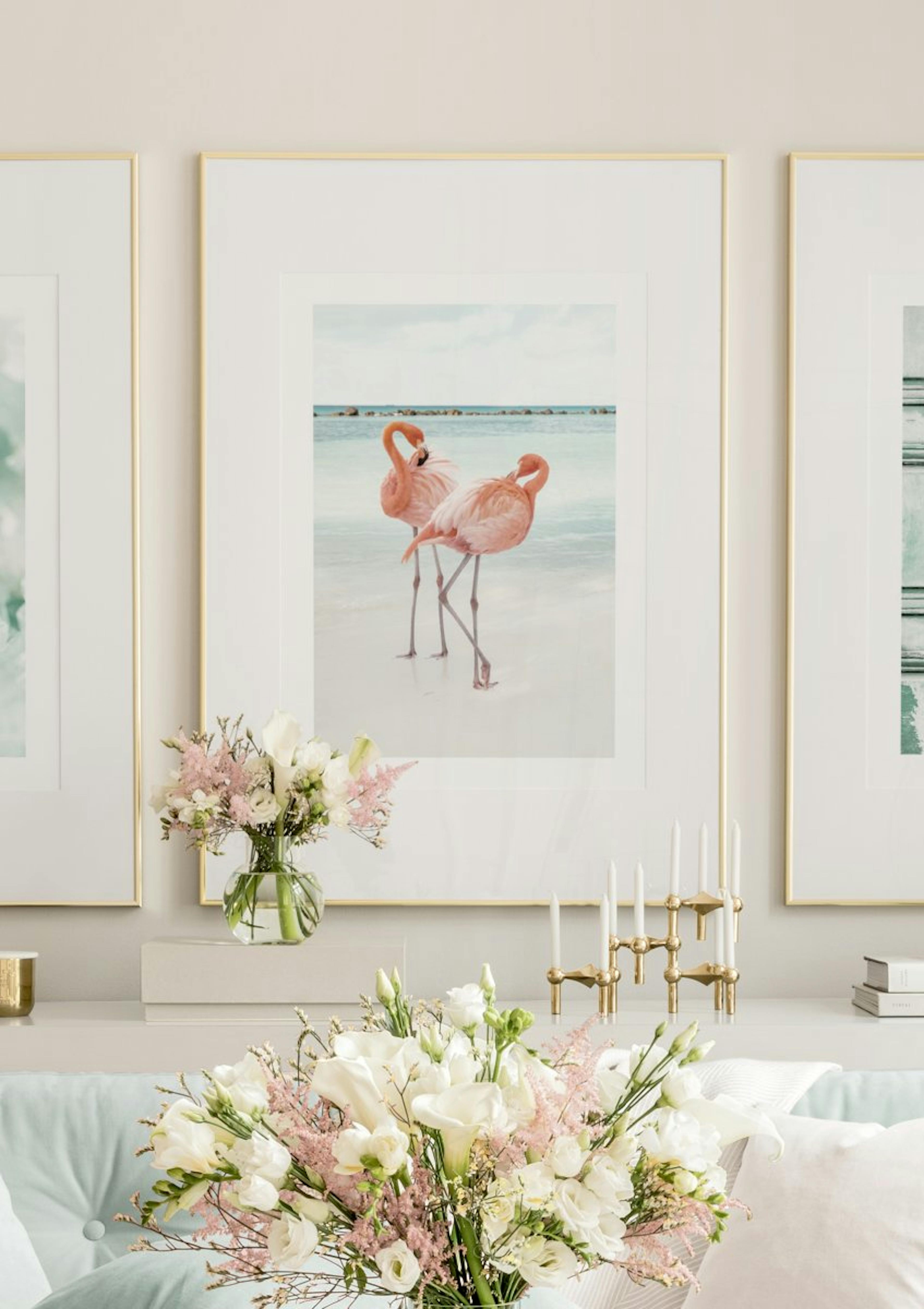 Flamingo Liefdes Poster thumbnail