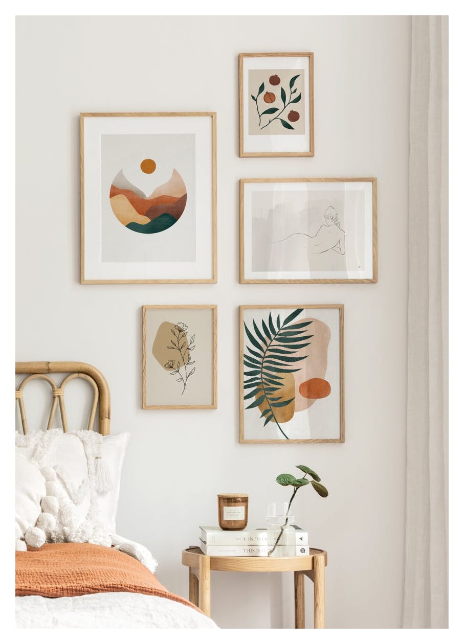 Flower Line Poster (30x40 cm) - Poster Store