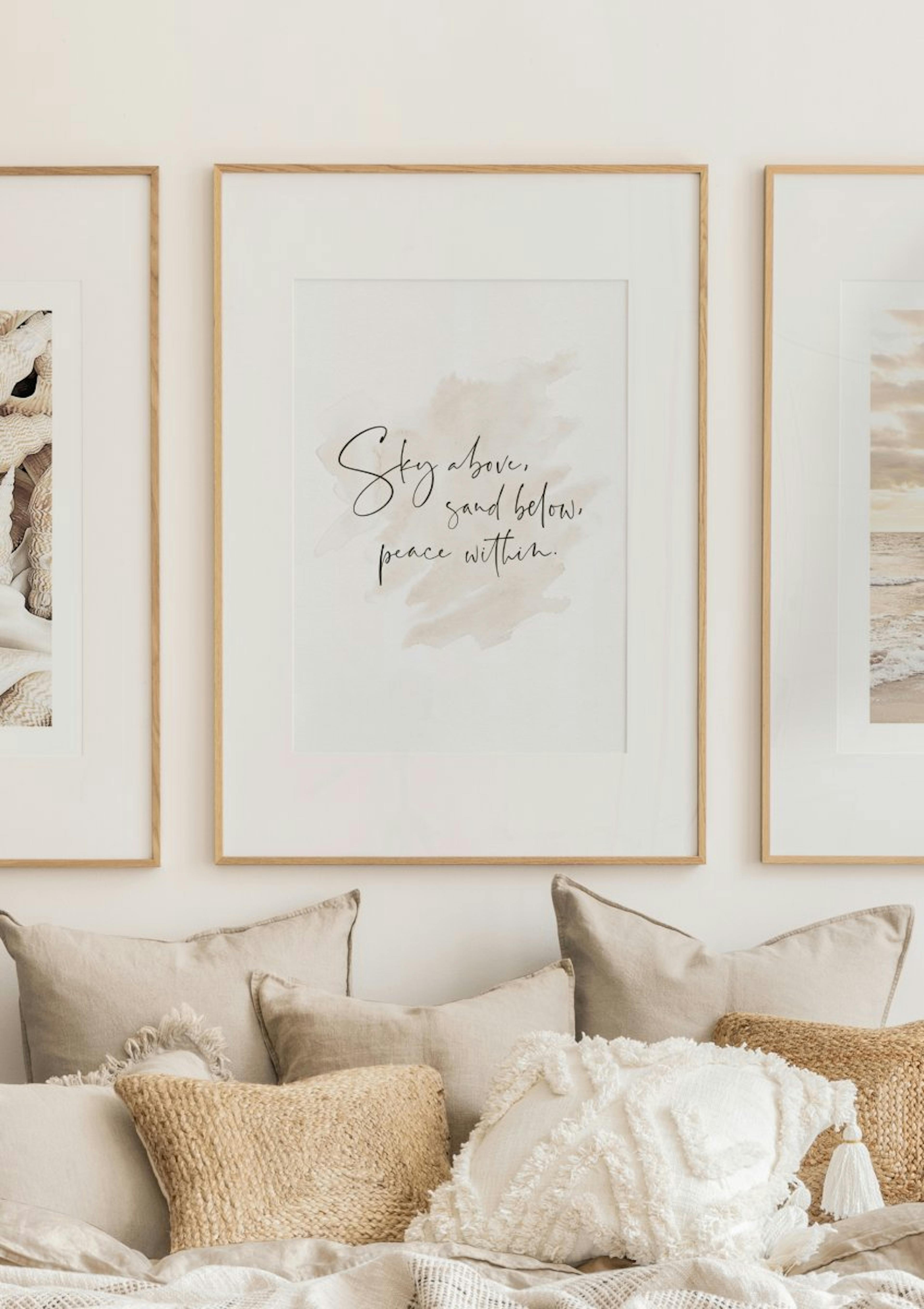 Sand Below Peace Within Poster thumbnail