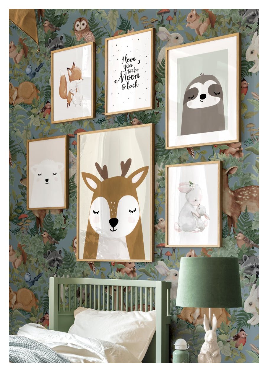 Fox and Rabbit Poster (21x30 cm) - Poster Store