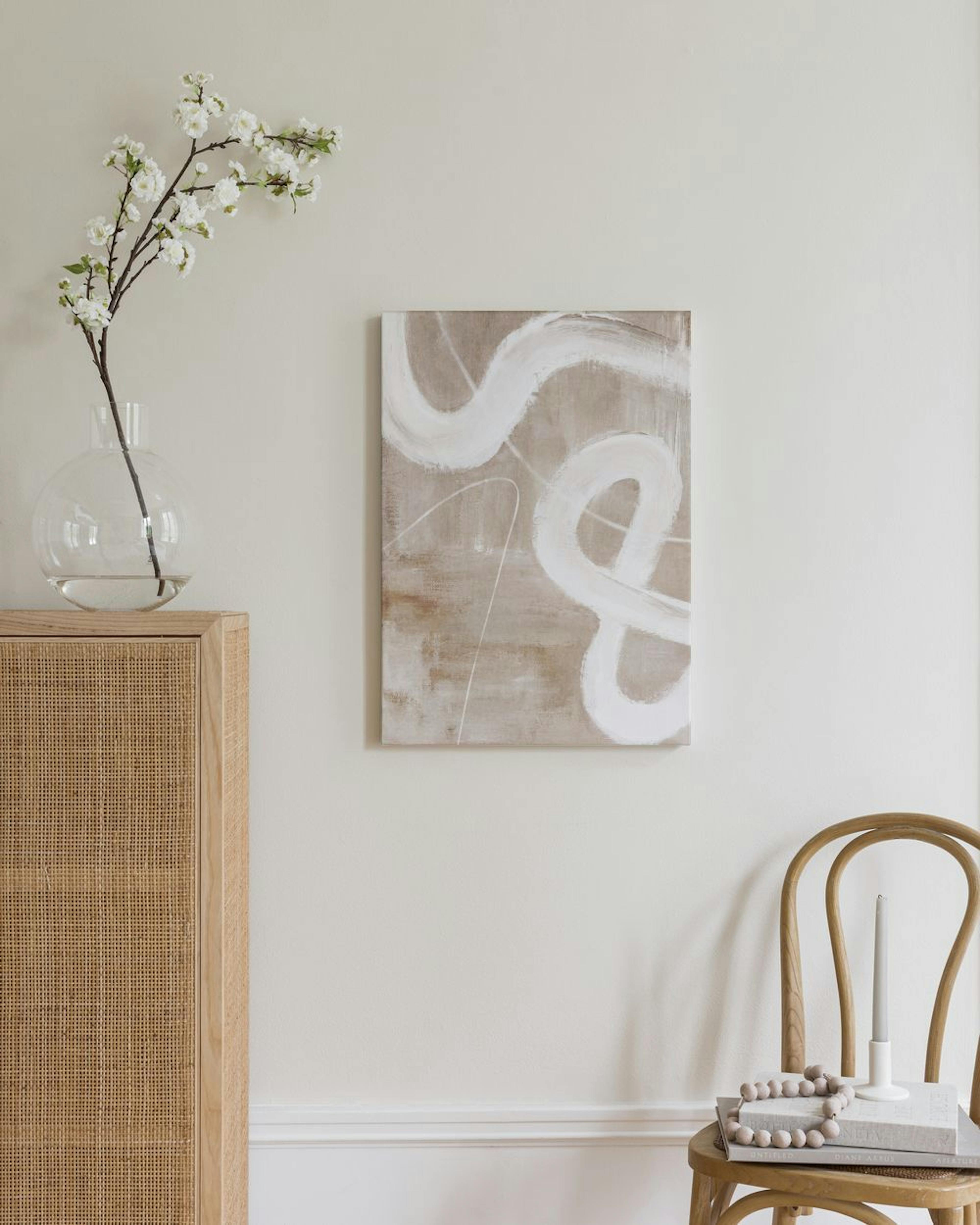 Abstract Beige No1 Lienzo thumbnail