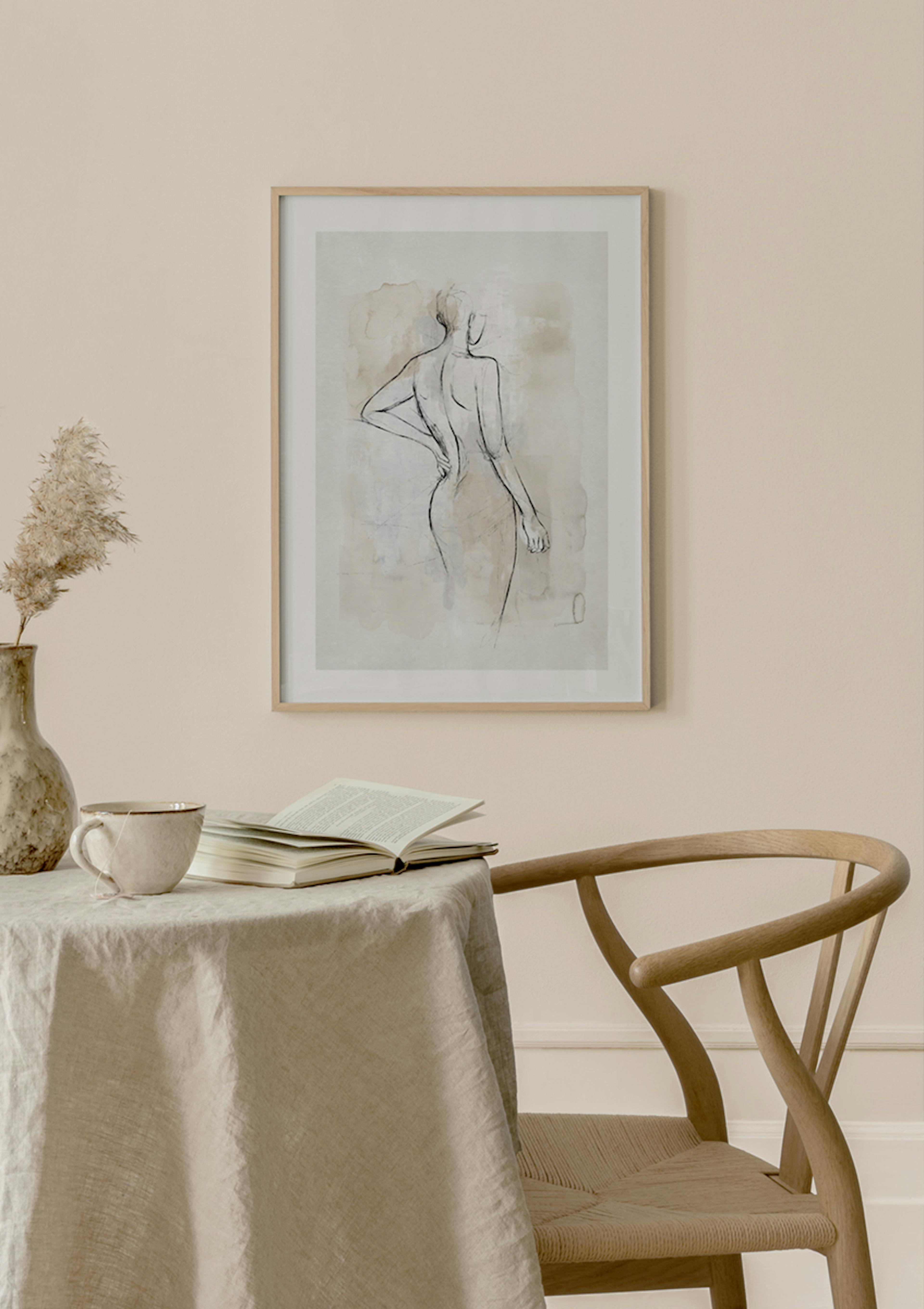 Croquis de Corps Abstrait No2 Poster thumbnail