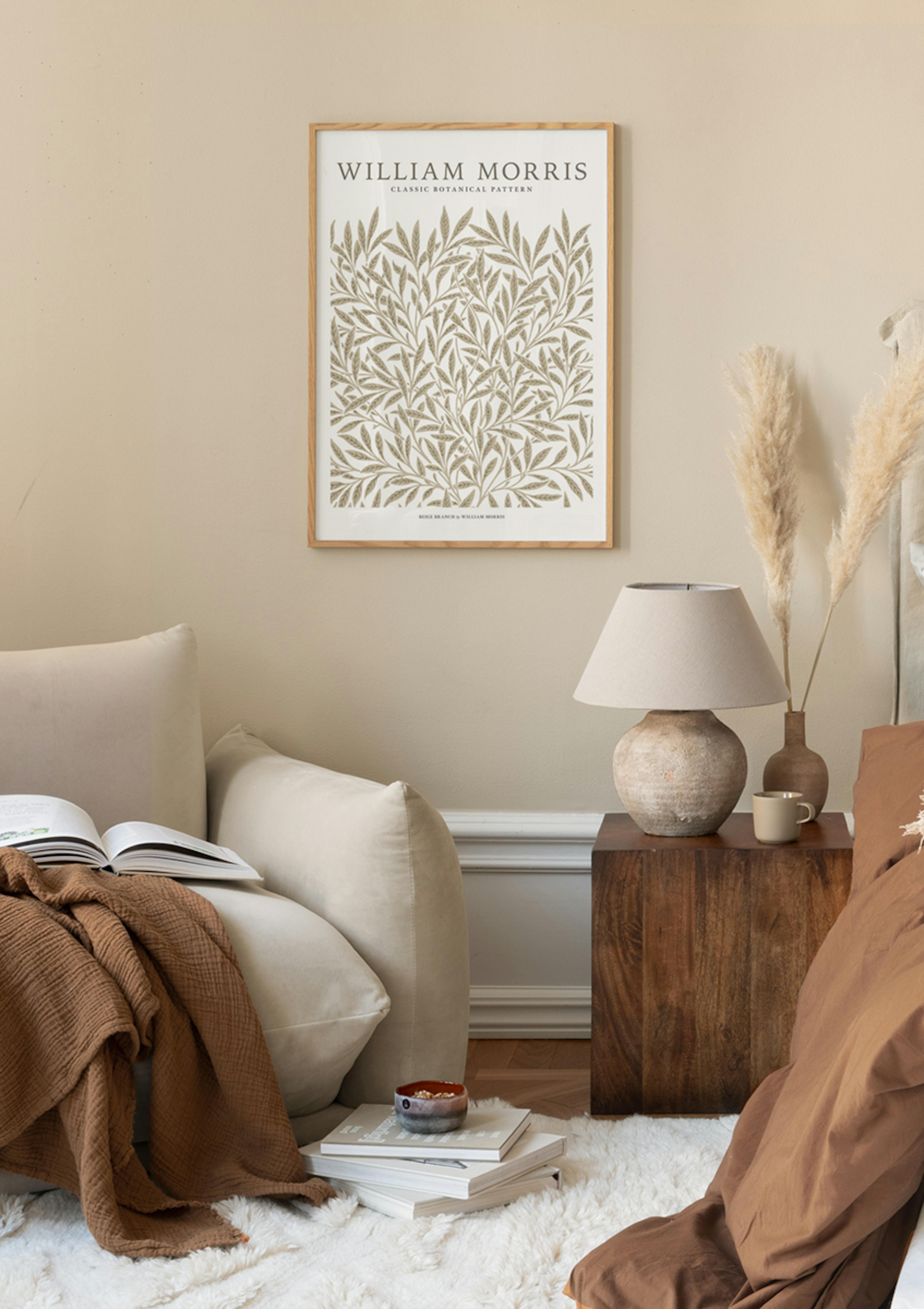 William Morris - Ramo Beige Poster thumbnail