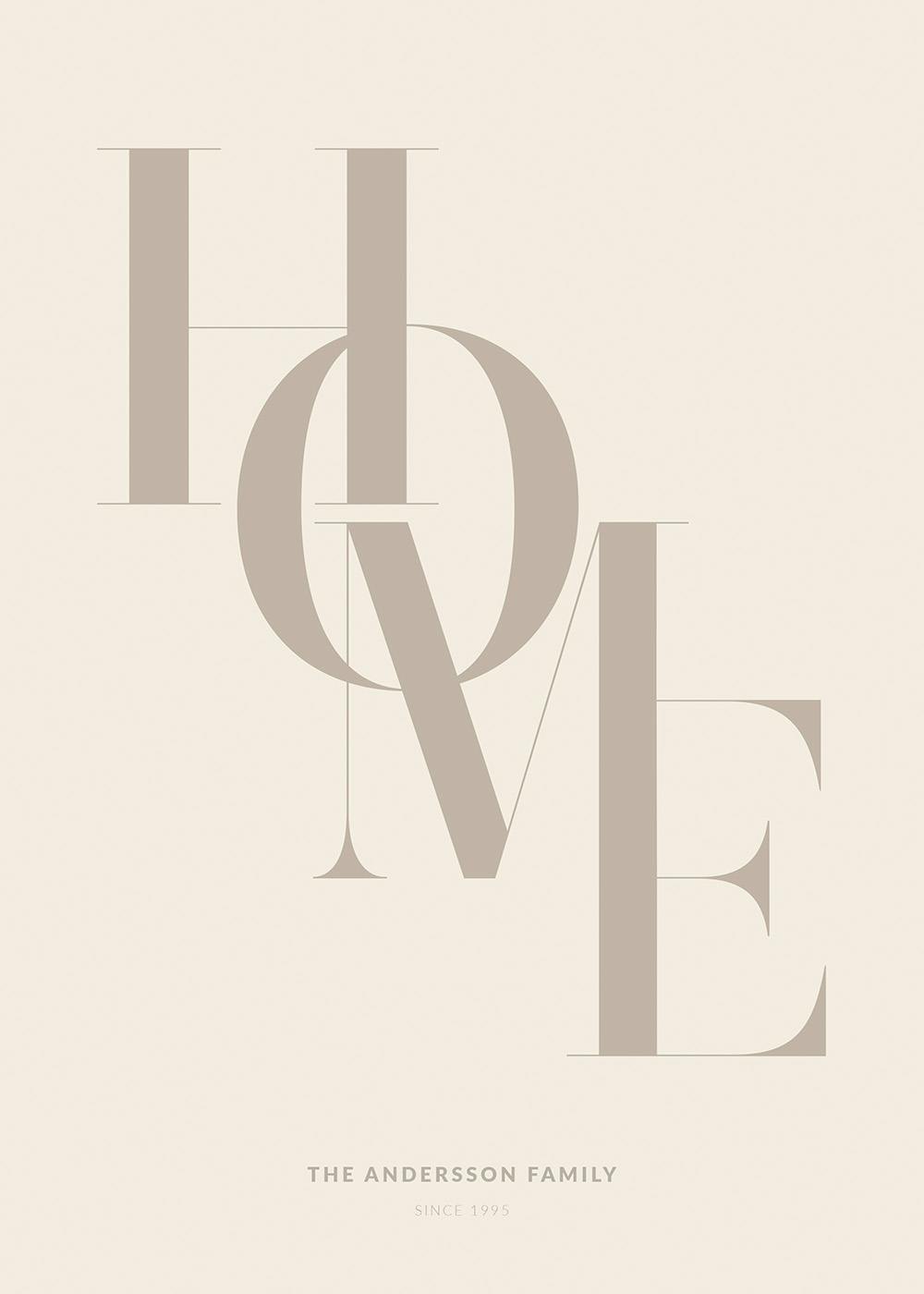 Home Beige Personal Poster 0