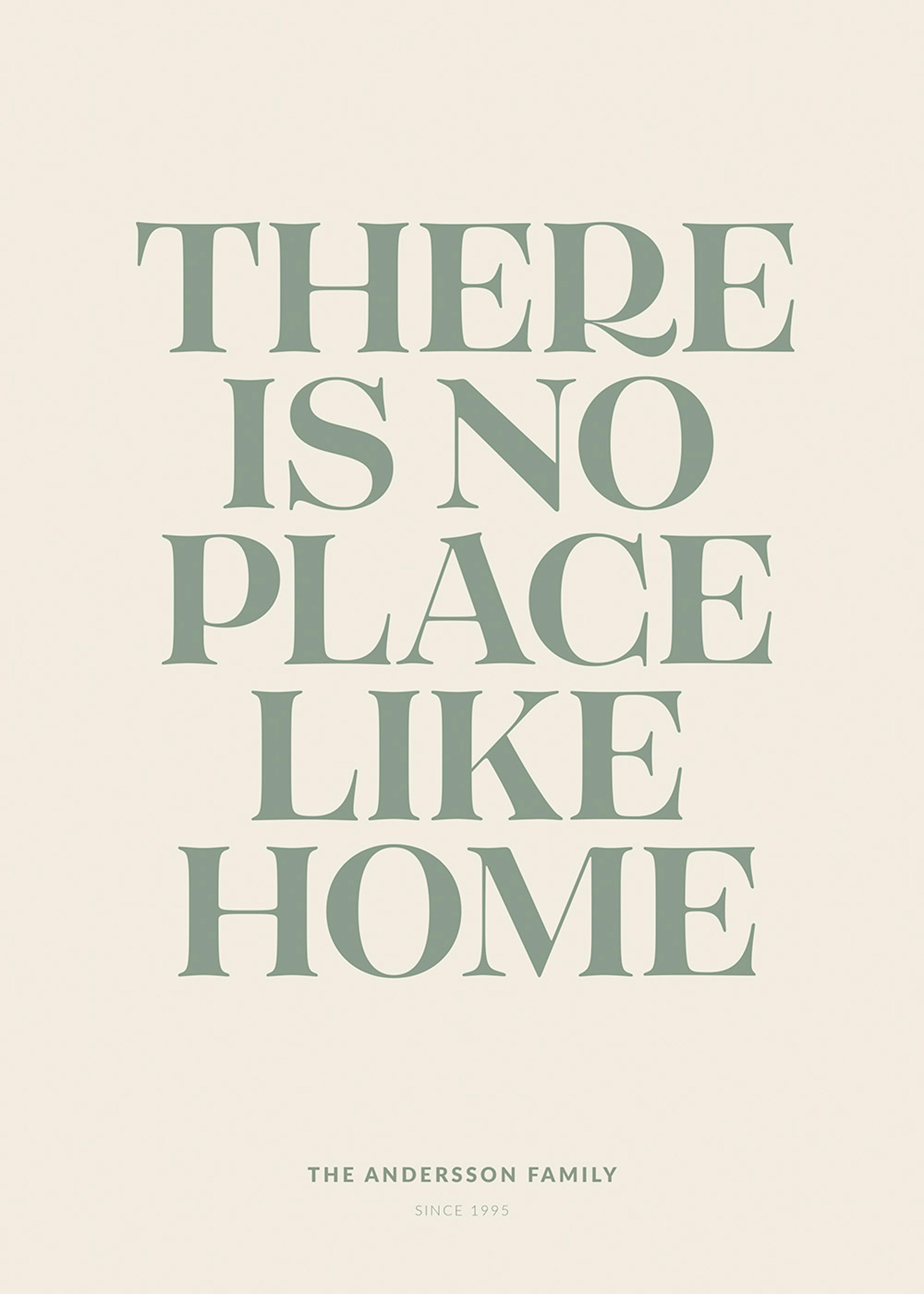 No Place Like Home Personalisiertes Poster 0