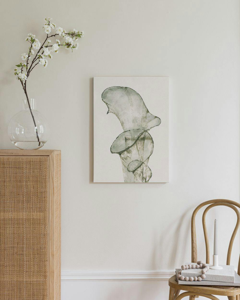Canvas Prints - Abstract Green Botanical Canvas print (30x40 cm) - Poster Store