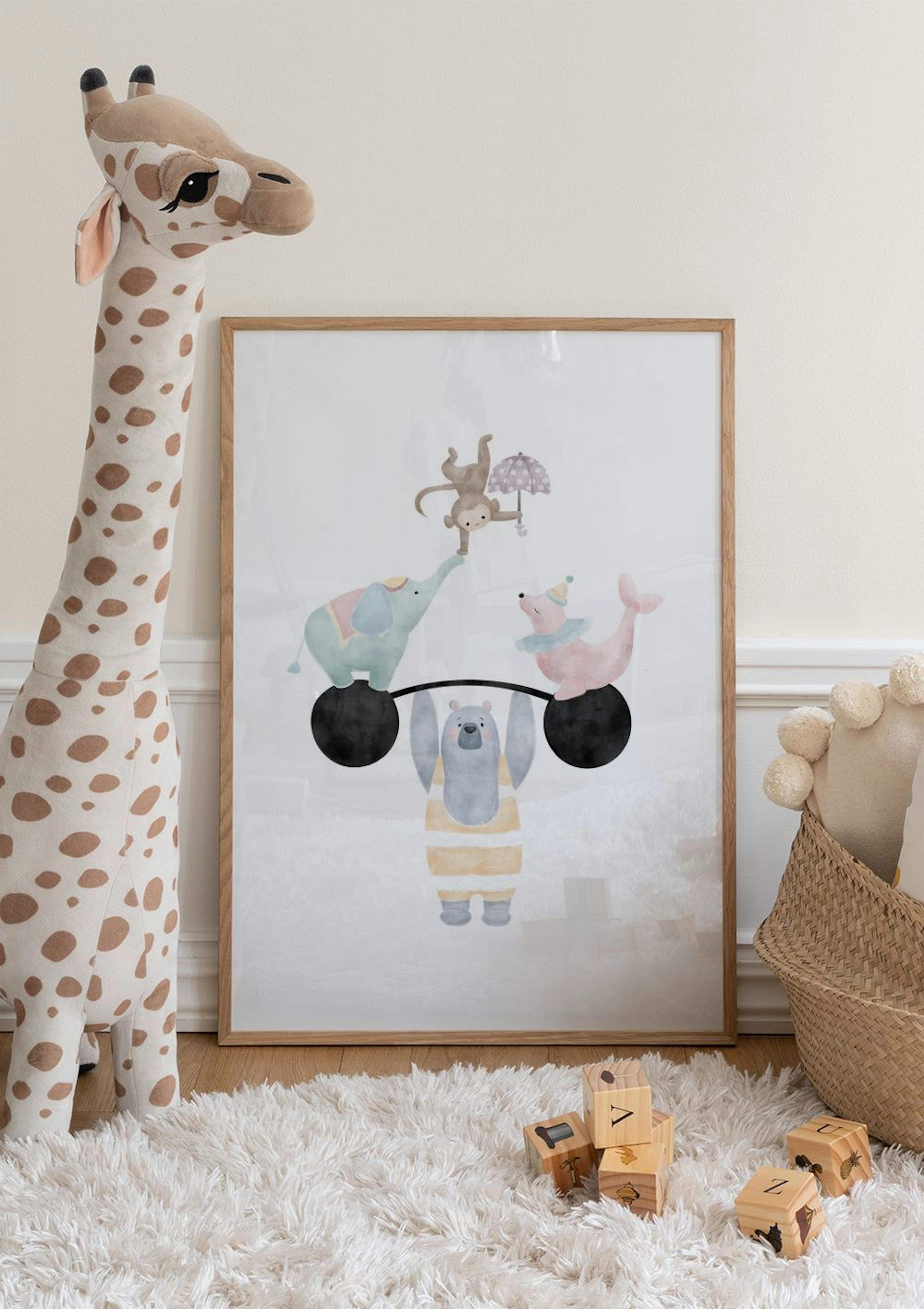 Circus Acrobats Poster thumbnail