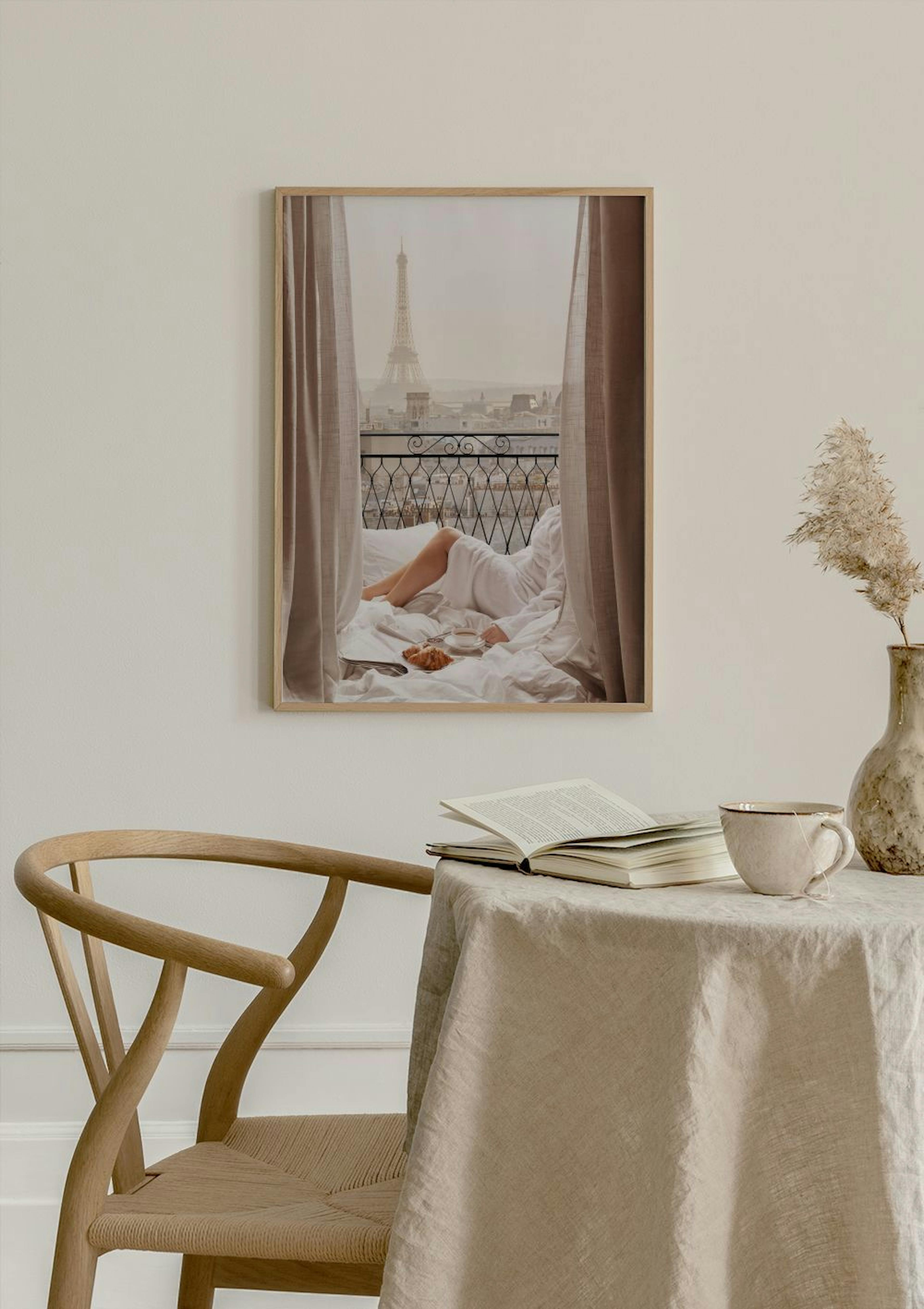Mattina sul Balcone a Parigi Poster thumbnail
