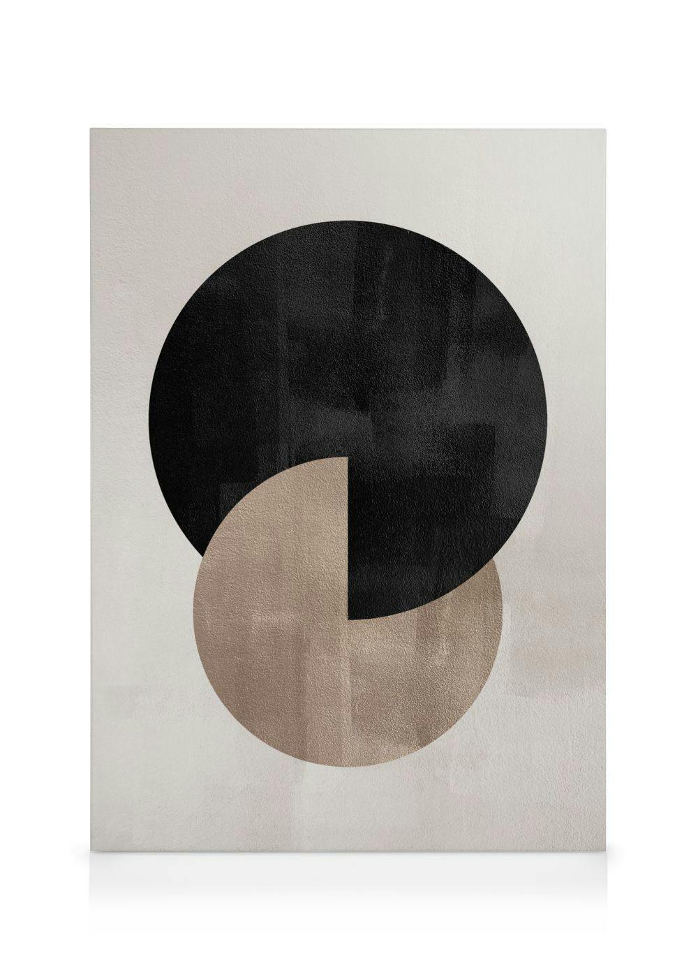 Berlin Shapes No2 Lienzo (50x70 cm - Marco de roble) - Poster Store