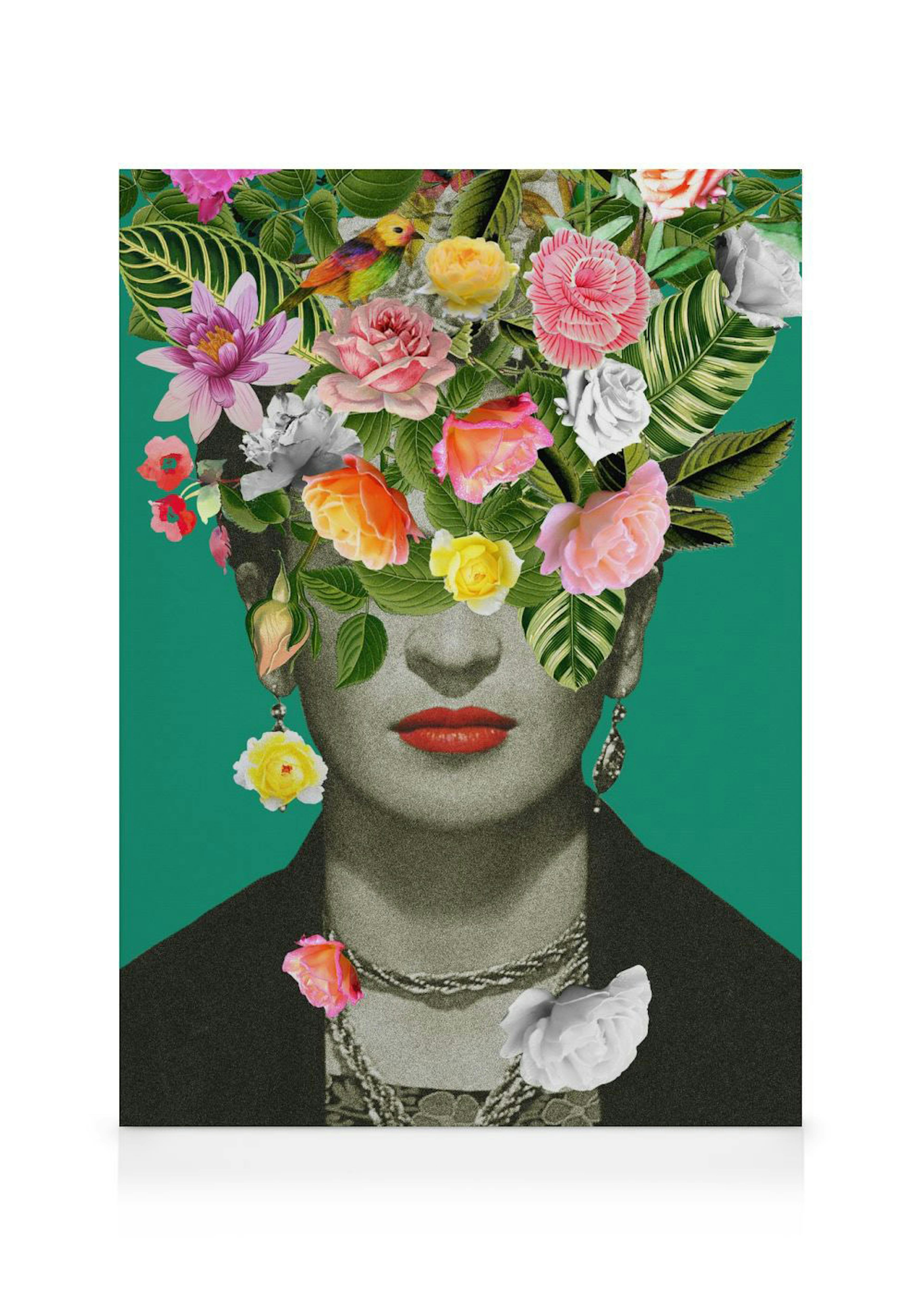Frida floral Stampa su tela 0
