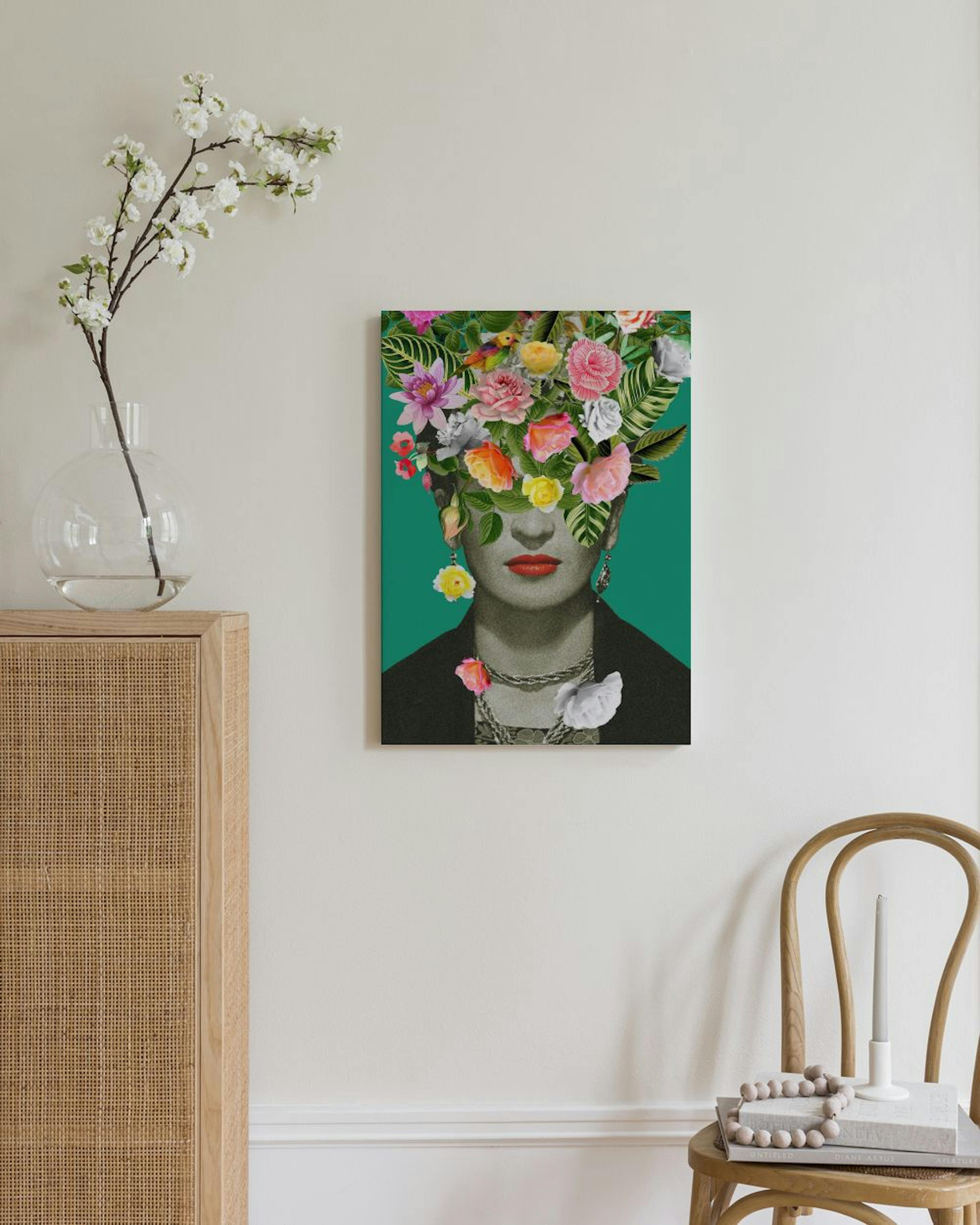 Frida floral Stampa su tela thumbnail