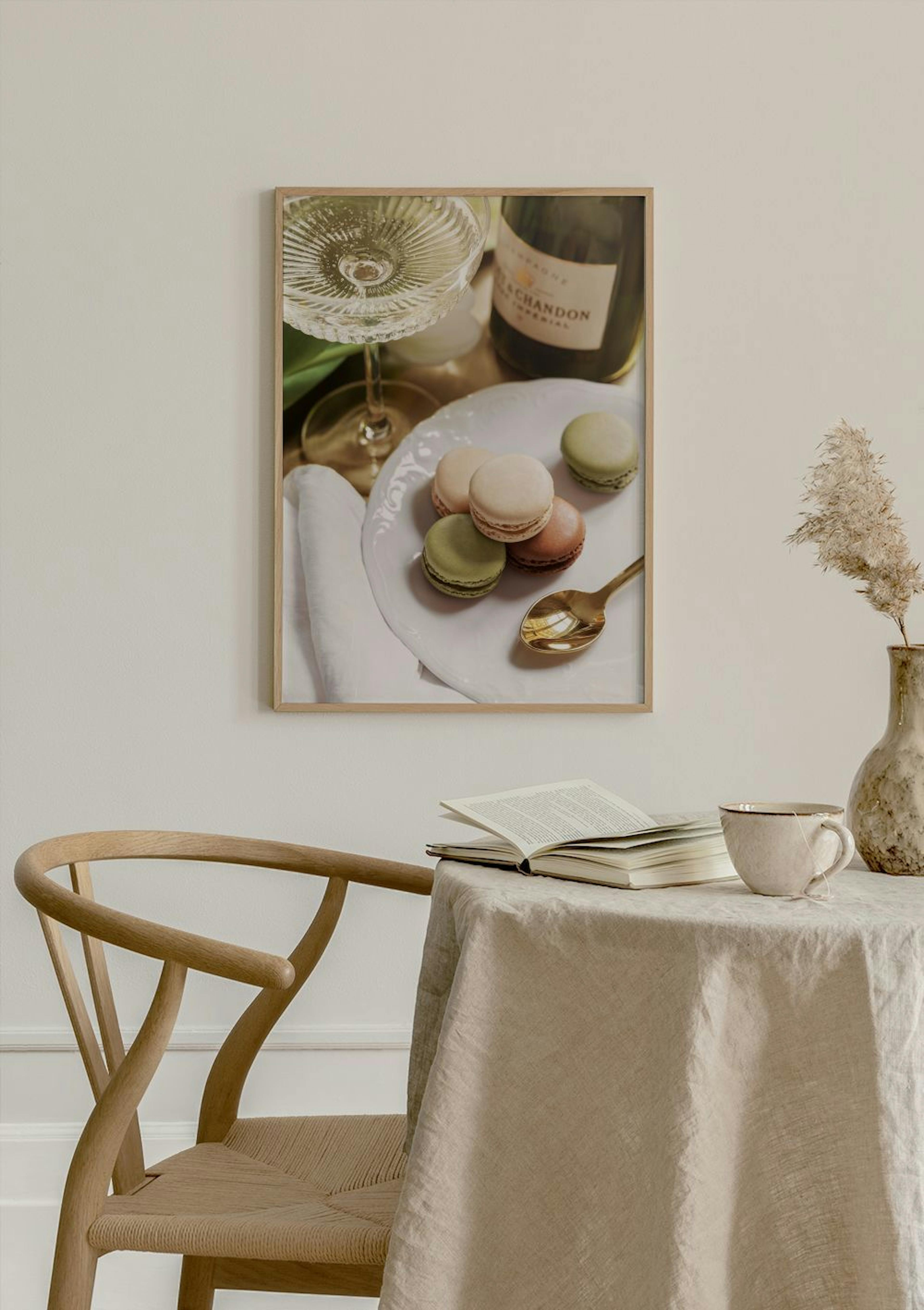 Wine and Macarons Poster thumbnail