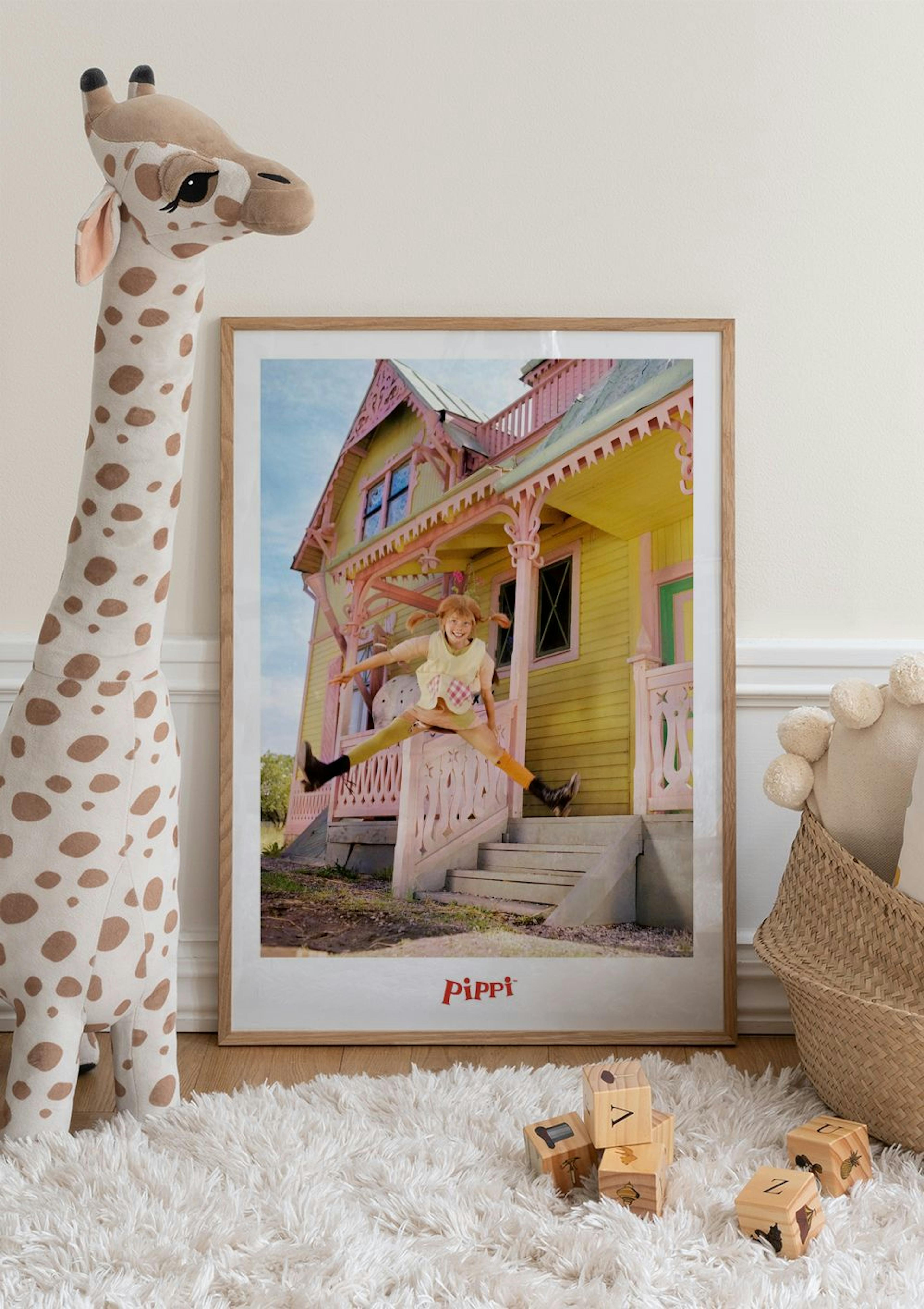 Pippi Langstrømpe Hopper Plakat thumbnail
