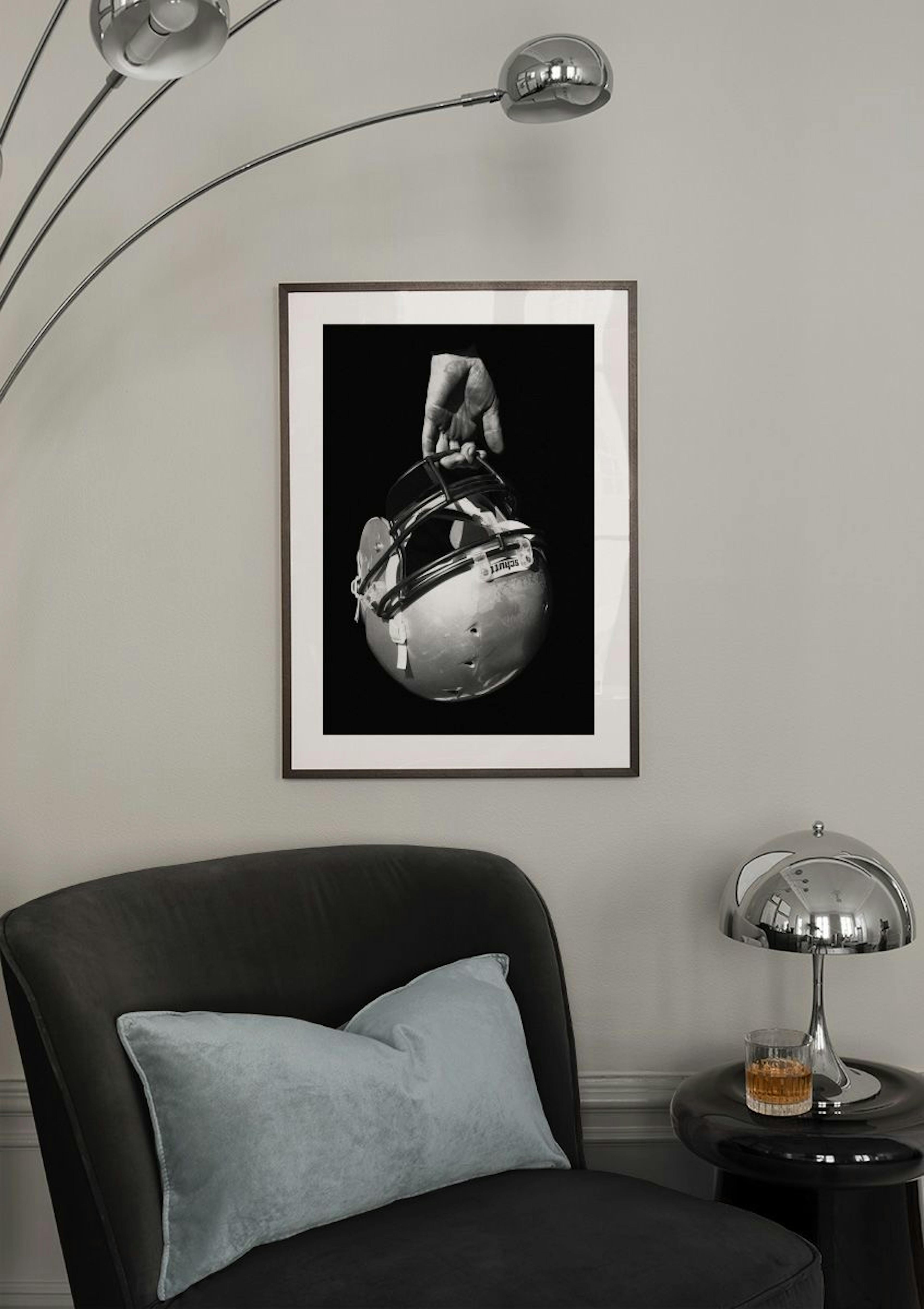 American Football Helmet Poster thumbnail